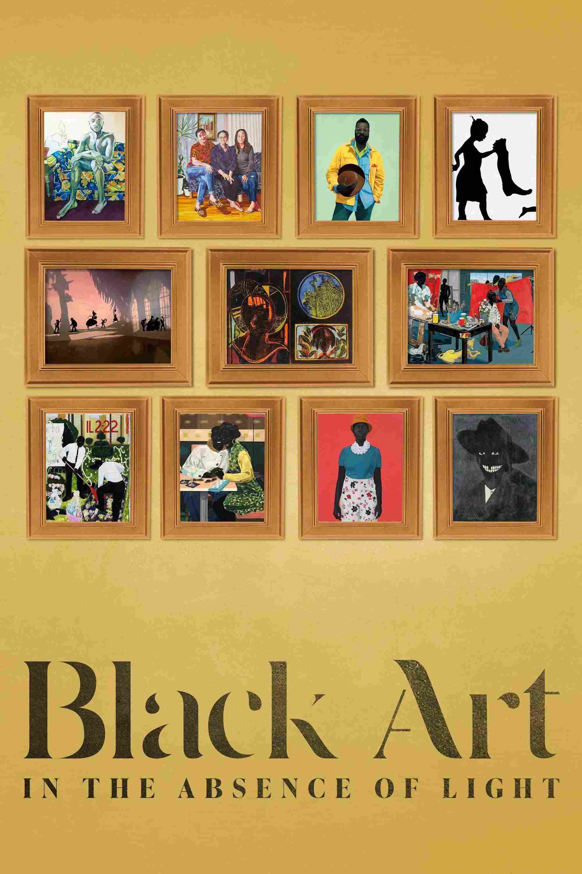 Poster chính thức của phim Phim Tài Liệu "Mỹ Thuật Đen Trong Điều Kiện Thiếu Sáng" (Black Art: In the Absence of Light - 2021), với sự tham gia của diễn viên Sarah Lewis và Swizz Beatz.