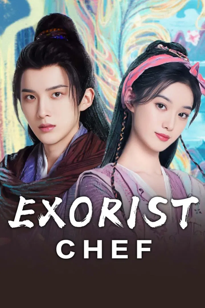 Poster chính thức của phim Phim Tâm Lý "Mỹ Vị Trấn Yêu Ký" (Exorcist Chef - 2025), với sự tham gia của diễn viên Từ Nghệ Dương và Sun Zeyuan.