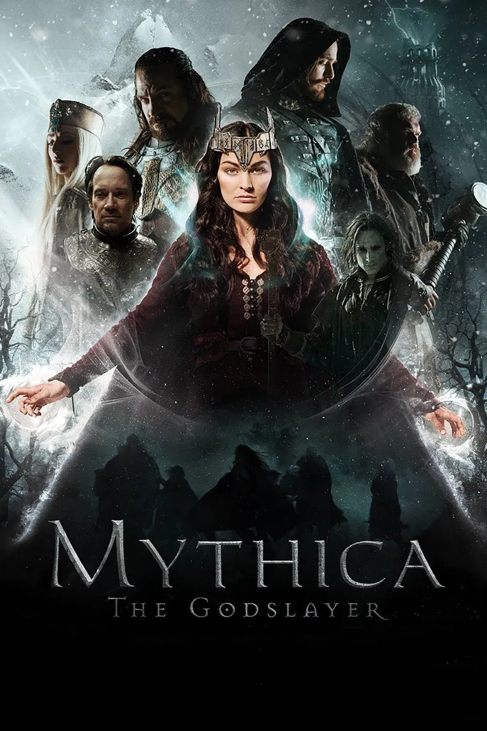 Poster chính thức của phim Phim Phiêu Lưu, Phim Giả Tượng "Mythica: Kẻ Sát Thần" (Mythica: The Godslayer - 2016), với sự tham gia của diễn viên Melanie Stone và Adam Johnson.