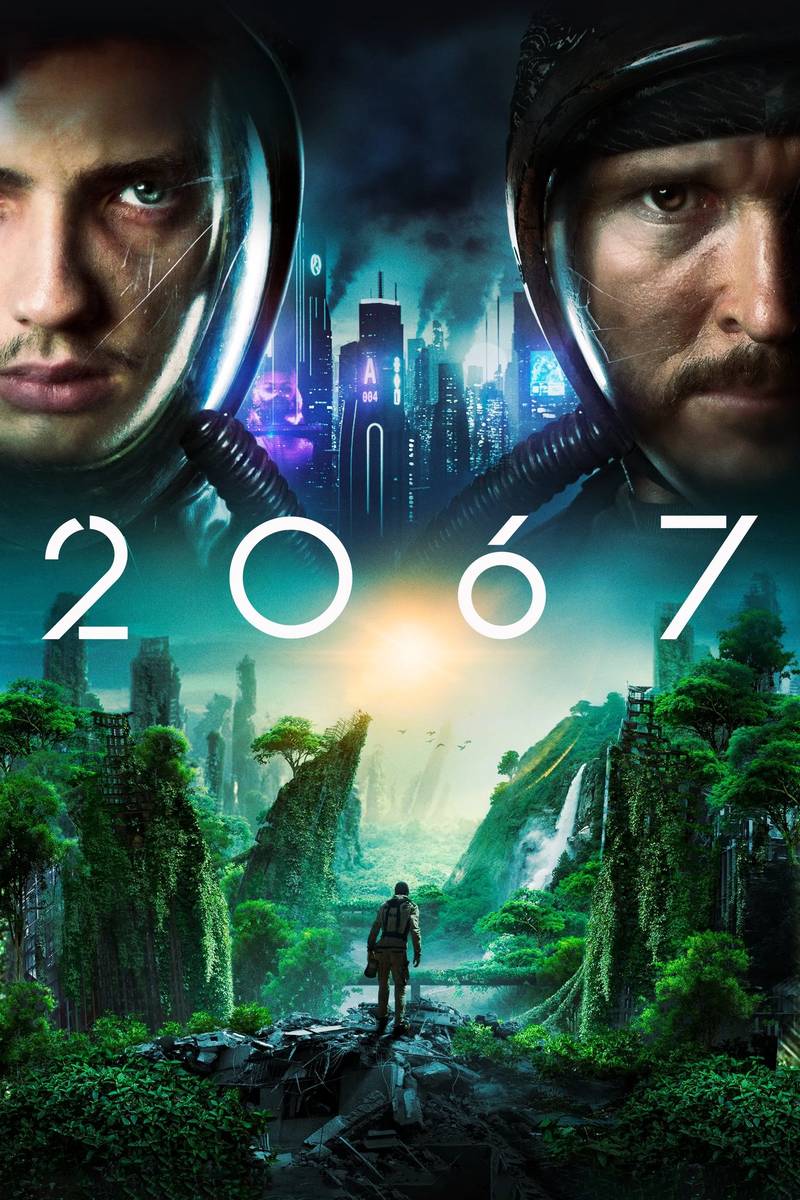 Poster chính thức của phim Phim Viễn Tưởng "Năm 2067" (2067 - 2020), với sự tham gia của diễn viên Kodi Smit-McPhee và Ryan Kwanten.