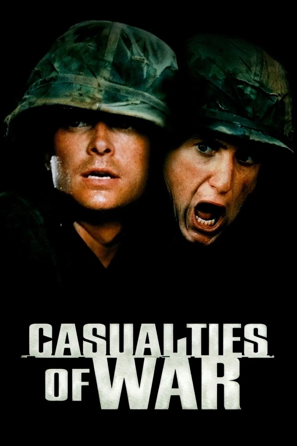 Poster chính thức của phim Phim Tâm Lý, Phim Lịch Sử "Nạn Nhân Của Chiến Tranh" (Casualties of War - 1989), với sự tham gia của diễn viên Michael J. Fox và Sean Penn.