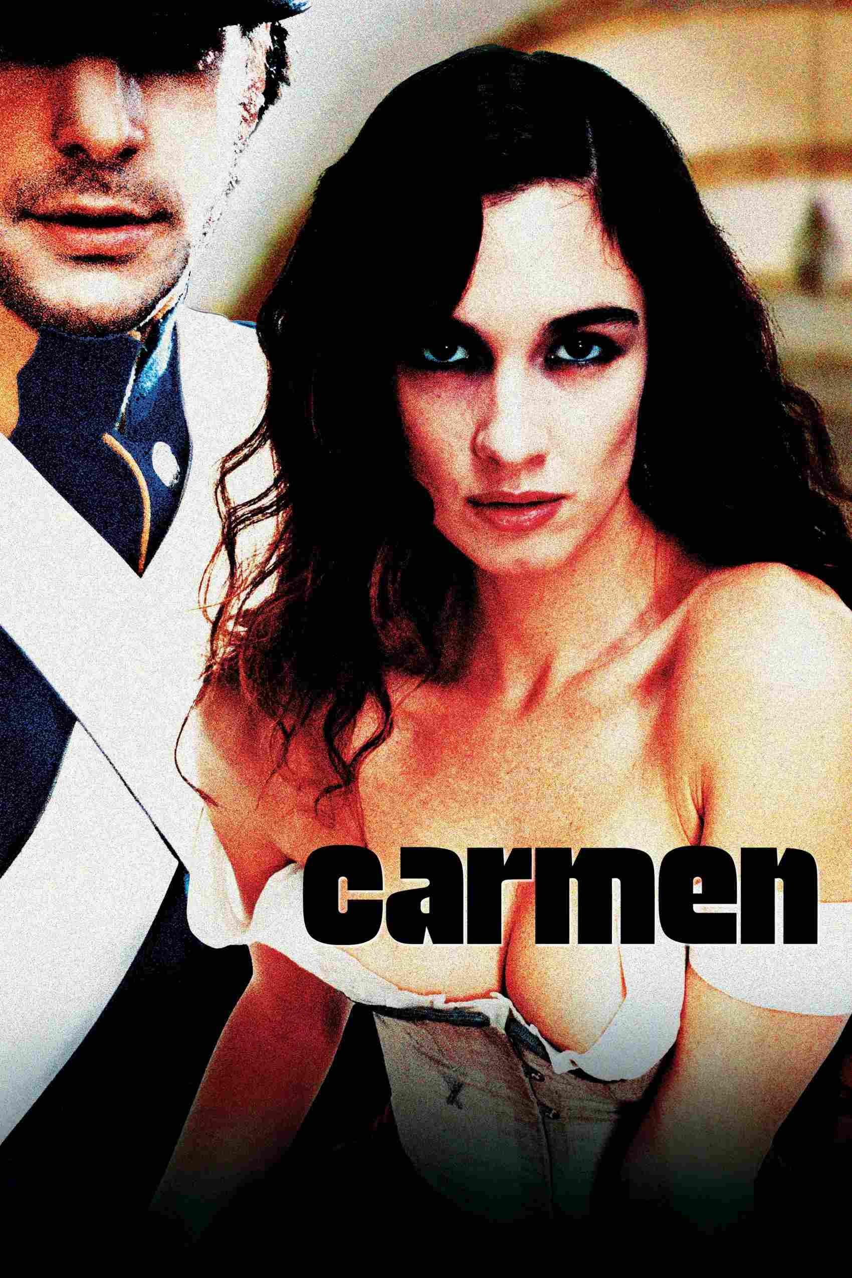 Poster chính thức của phim Phim Tâm Lý, Phim Tình Cảm "Nàng Carmen" (Carmen - 2003), với sự tham gia của diễn viên Paz Vega và Leonardo Sbaraglia.