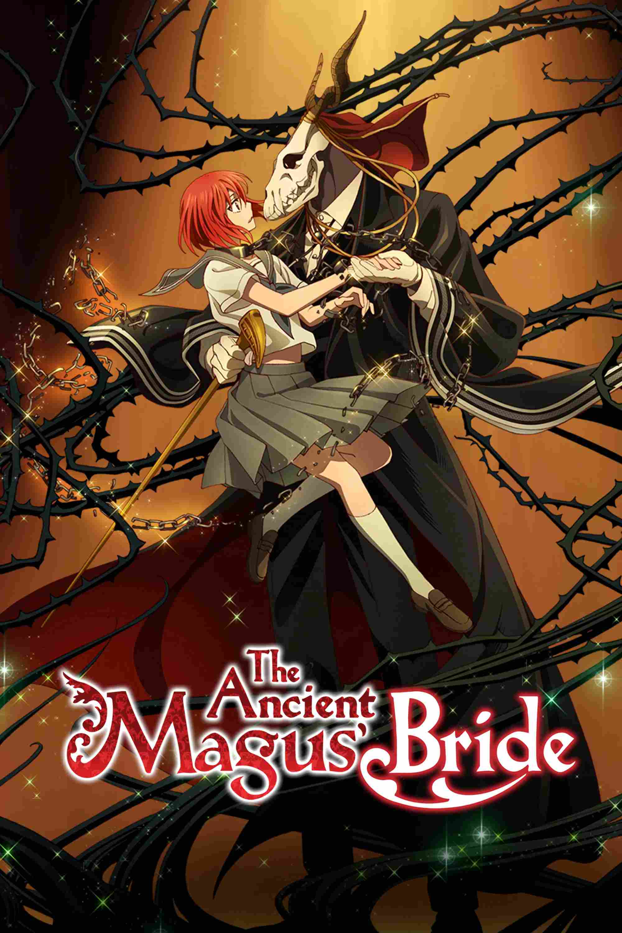 Poster chính thức của phim Phim Hoạt Hình, Phim Tâm Lý "Nàng Dâu Của Ma Pháp Sư" (The Ancient Magus' Bride - 2017), với sự tham gia của diễn viên Atsumi Tanezaki và Ryota Takeuchi.
