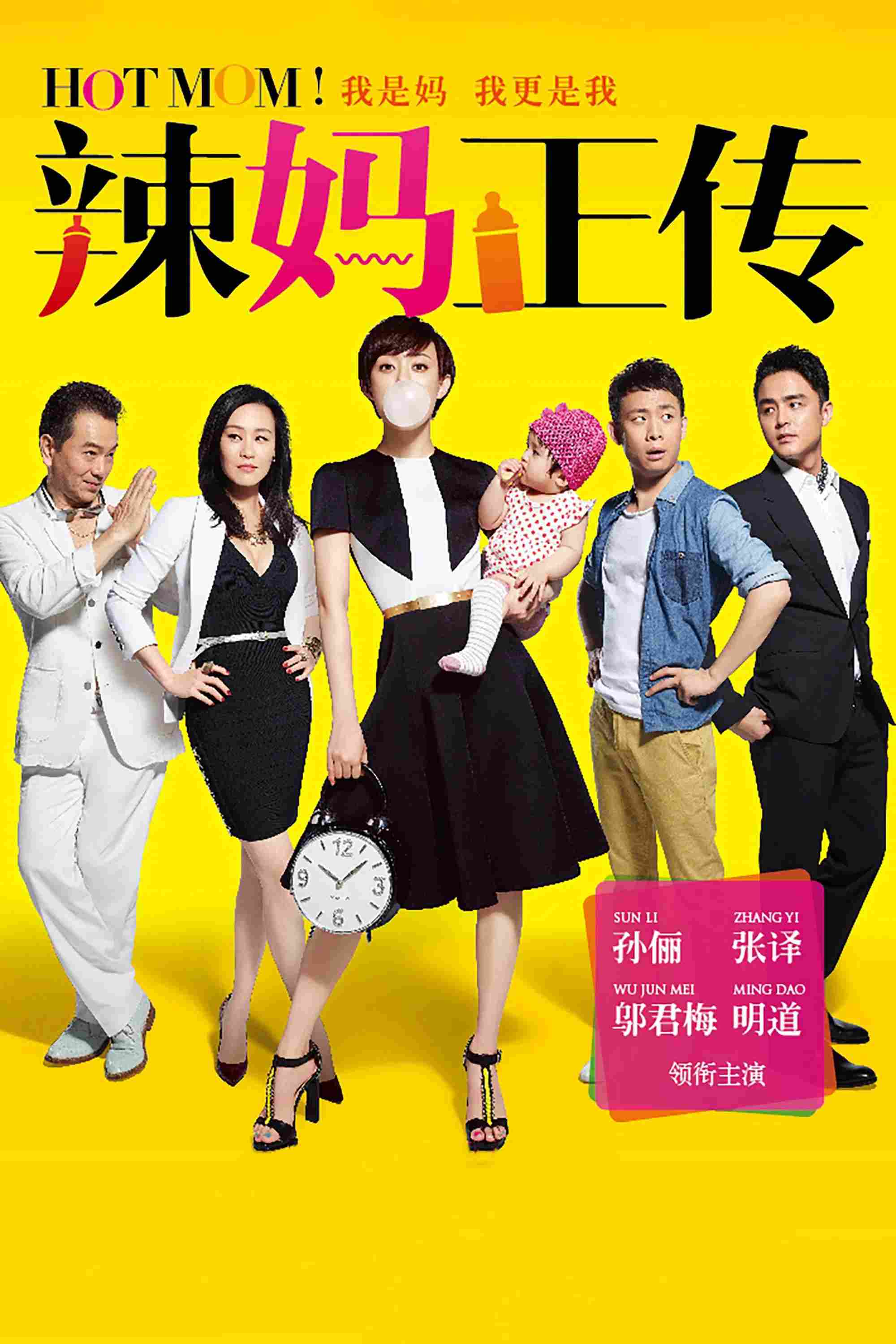 Poster chính thức của phim "Nàng Dâu Hiện Đại" (Hot Mom! - 2013), với sự tham gia của diễn viên Tôn Lệ và Trương Dịch.