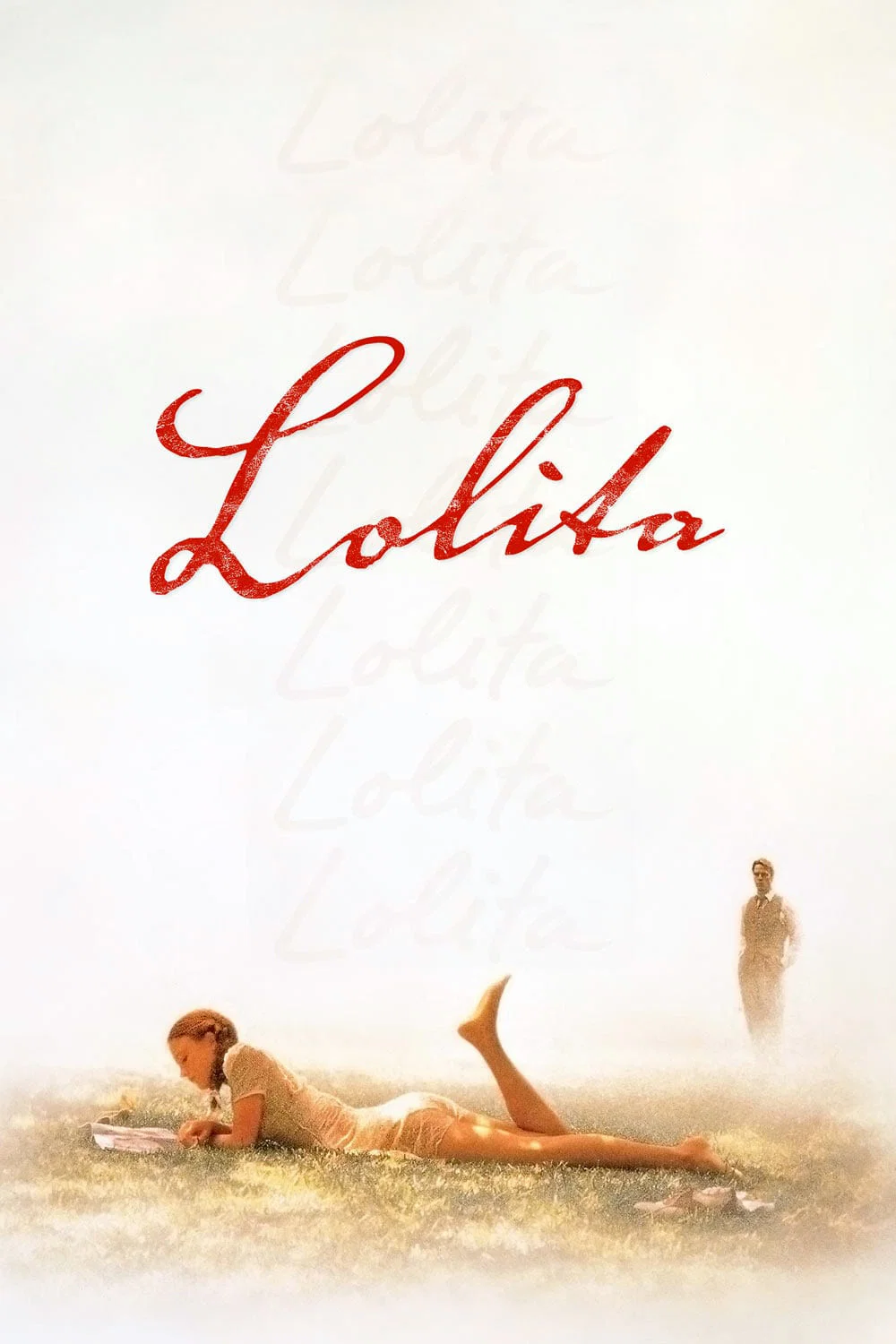 Poster chính thức của phim Phim Tâm Lý "Nàng Lotita" (Lolita - 1997), với sự tham gia của diễn viên Jeremy Irons và Dominique Swain.