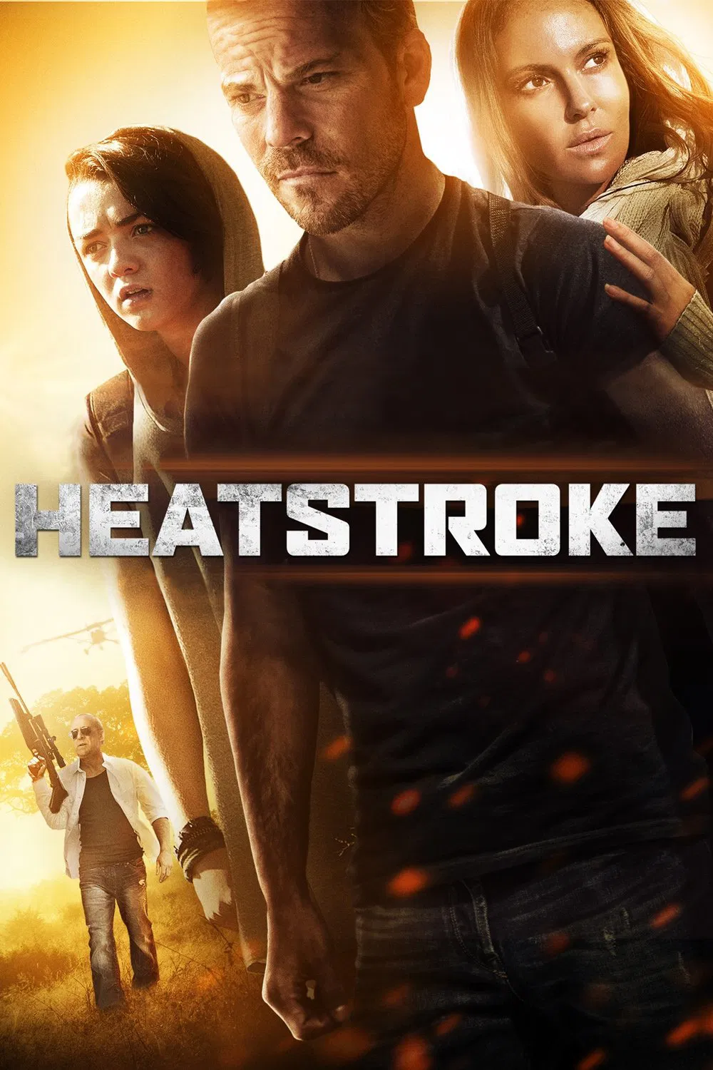 Poster chính thức của phim Phim Giật Gân "Nắng Sa Mạc" (Heatstroke - 2013), với sự tham gia của diễn viên Stephen Dorff và Svetlana Metkina.