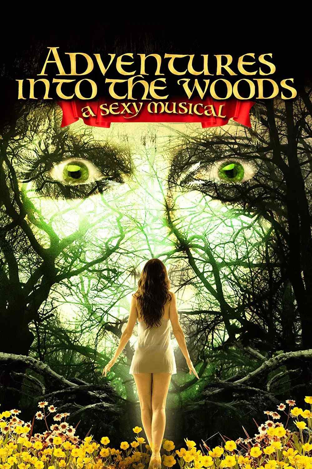 Poster chính thức của phim Phim Hài, Phim Giả Tượng "Nàng Thơ Lạc Chốn Thần Tiên" (Adventures Into the Woods: A Sexy Musical - 2012), với sự tham gia của diễn viên Allie Haze và Kristian Steel.