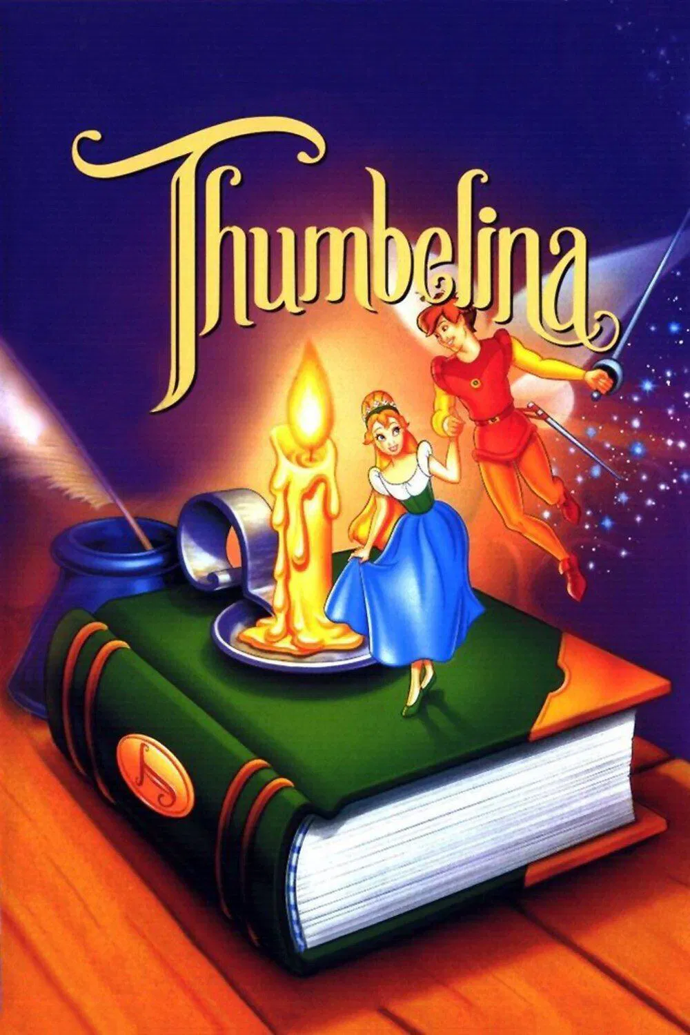 Poster chính thức của phim Phim Hoạt Hình, Phim Giả Tượng "Nàng Tiên Tí Hon" (Thumbelina - 1994), với sự tham gia của diễn viên Jodi Benson và Gino Conforti.