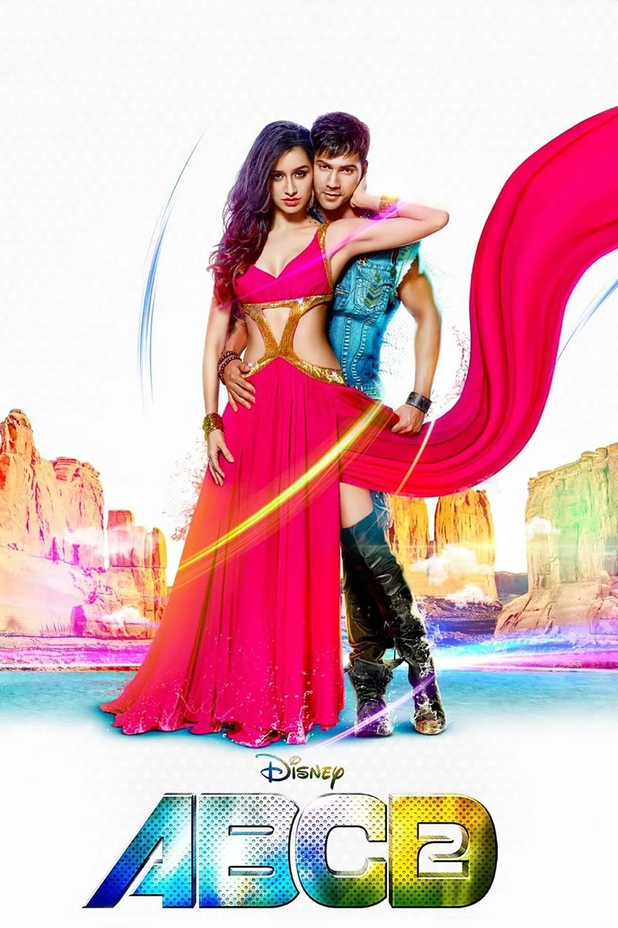 Poster chính thức của phim Phim Tâm Lý "Nào Ta Cùng Nhảy 2" (ABCD 2 - 2015), với sự tham gia của diễn viên Prabhu Deva và Varun Dhawan.