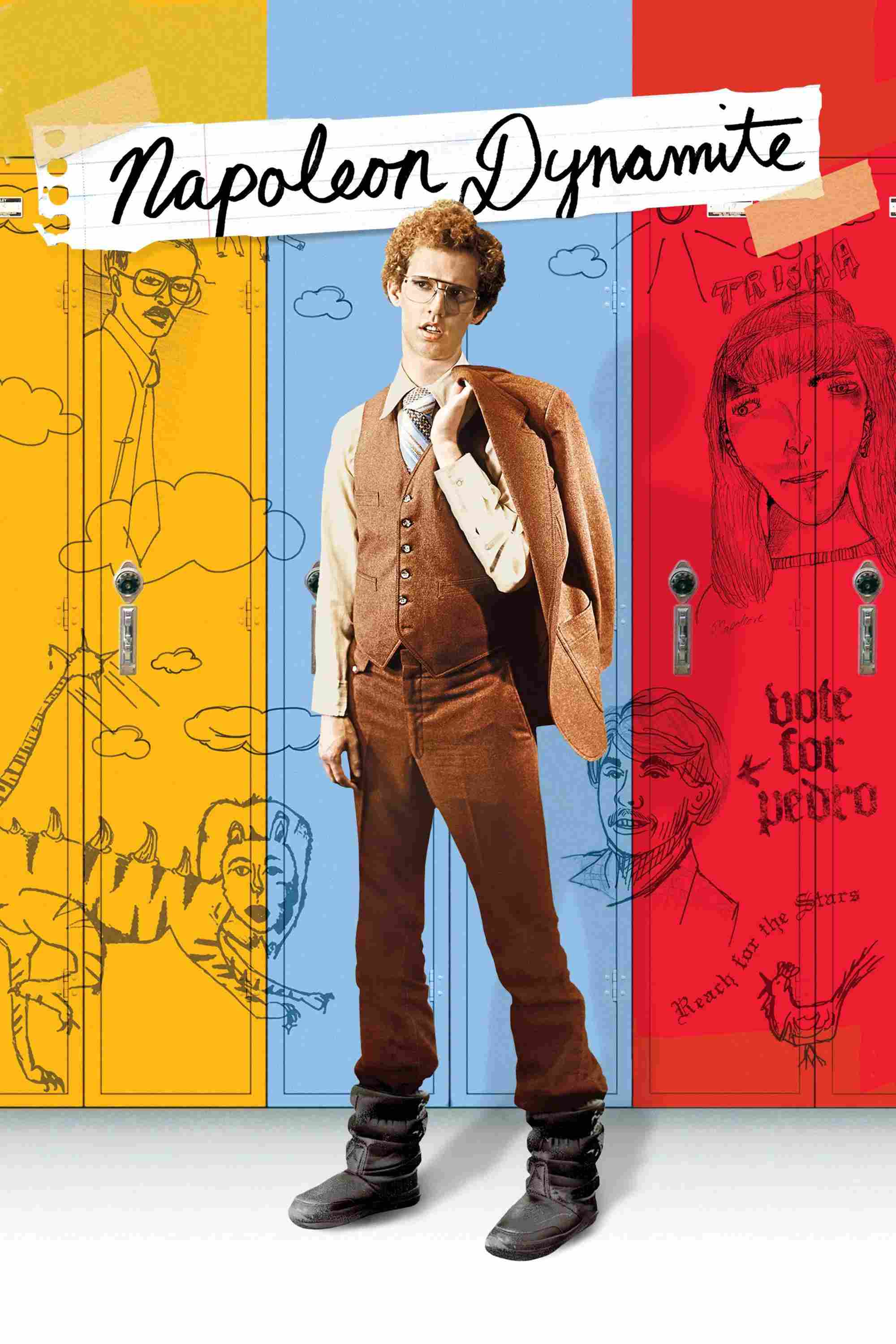 Poster chính thức của phim Phim Hài "Napoleon Dynamite" (Napoleon Dynamite - 2004), với sự tham gia của diễn viên Jon Heder và Efren Ramirez.