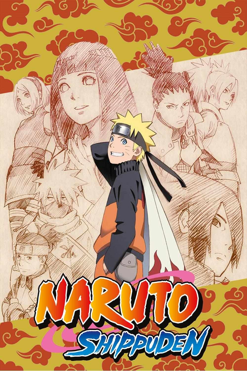 Poster chính thức của phim Phim Hoạt Hình, Phim Hành Động & Phiêu Lưu "Naruto Shippuden" (Naruto Shippūden - 2007), với sự tham gia của diễn viên Junko Takeuchi và Noriaki Sugiyama.