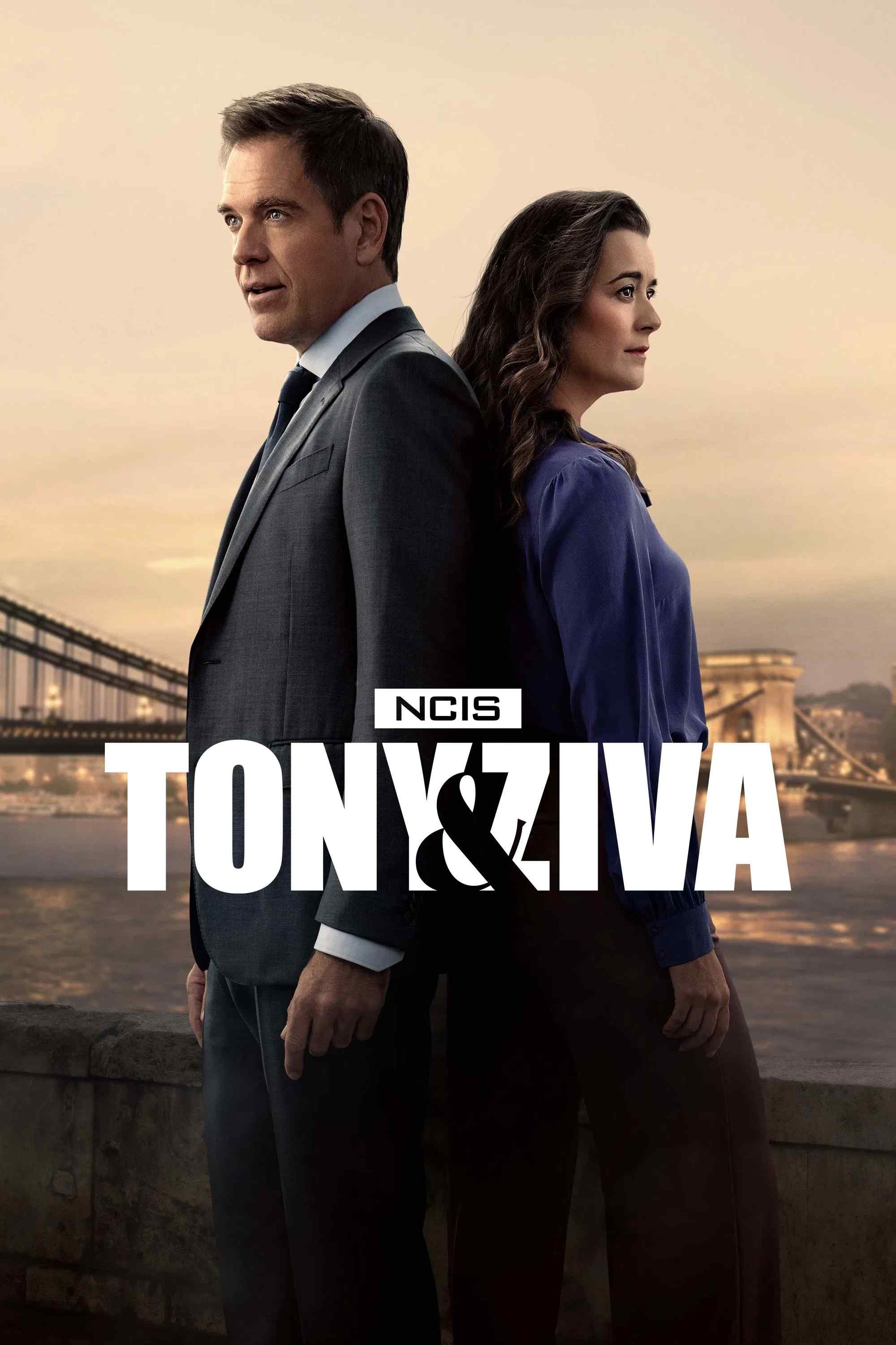 Poster chính thức của phim Phim Hành Động & Phiêu Lưu, Phim Tâm Lý "NCIS: Tony & Ziva" (NCIS: Tony & Ziva - 2025), với sự tham gia của diễn viên Michael Weatherly và Cote de Pablo.