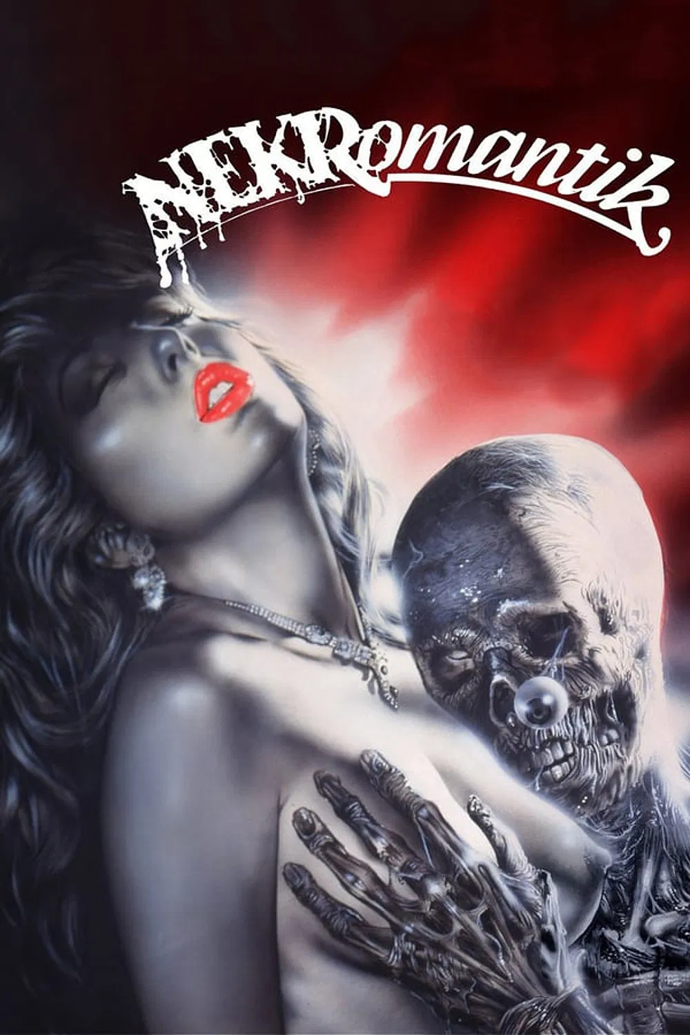 Poster chính thức của phim Phim Tâm Lý, Phim Kinh Dị "Nekromantik" (Nekromantik - 1988), với sự tham gia của diễn viên Beatrice Manowski và Jörg Buttgereit.