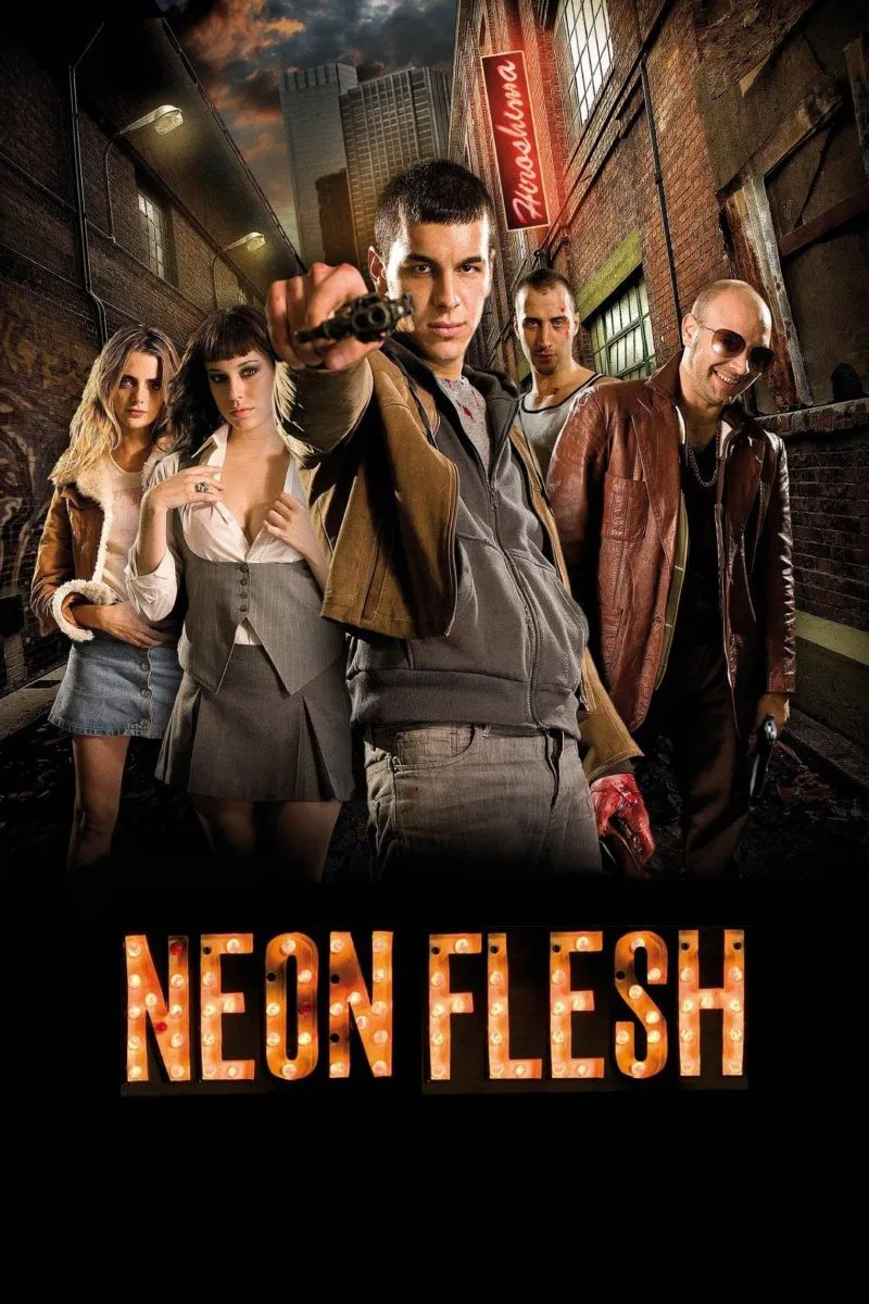 Poster chính thức của phim Phim Giật Gân, Phim Hành Động "Neon Flesh" (Neon Flesh - 2010), với sự tham gia của diễn viên Mario Casas và Vicente Romero Sánchez.