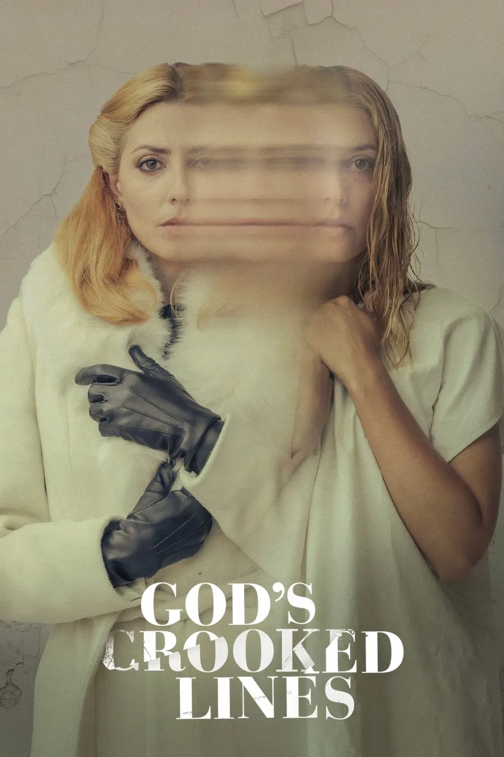Poster chính thức của phim Phim Tâm Lý, Phim Bí Ẩn "Nét Vẽ Cong Của Thiên Chúa" (God's Crooked Lines - 2022), với sự tham gia của diễn viên Bárbara Lennie và Eduard Fernández.