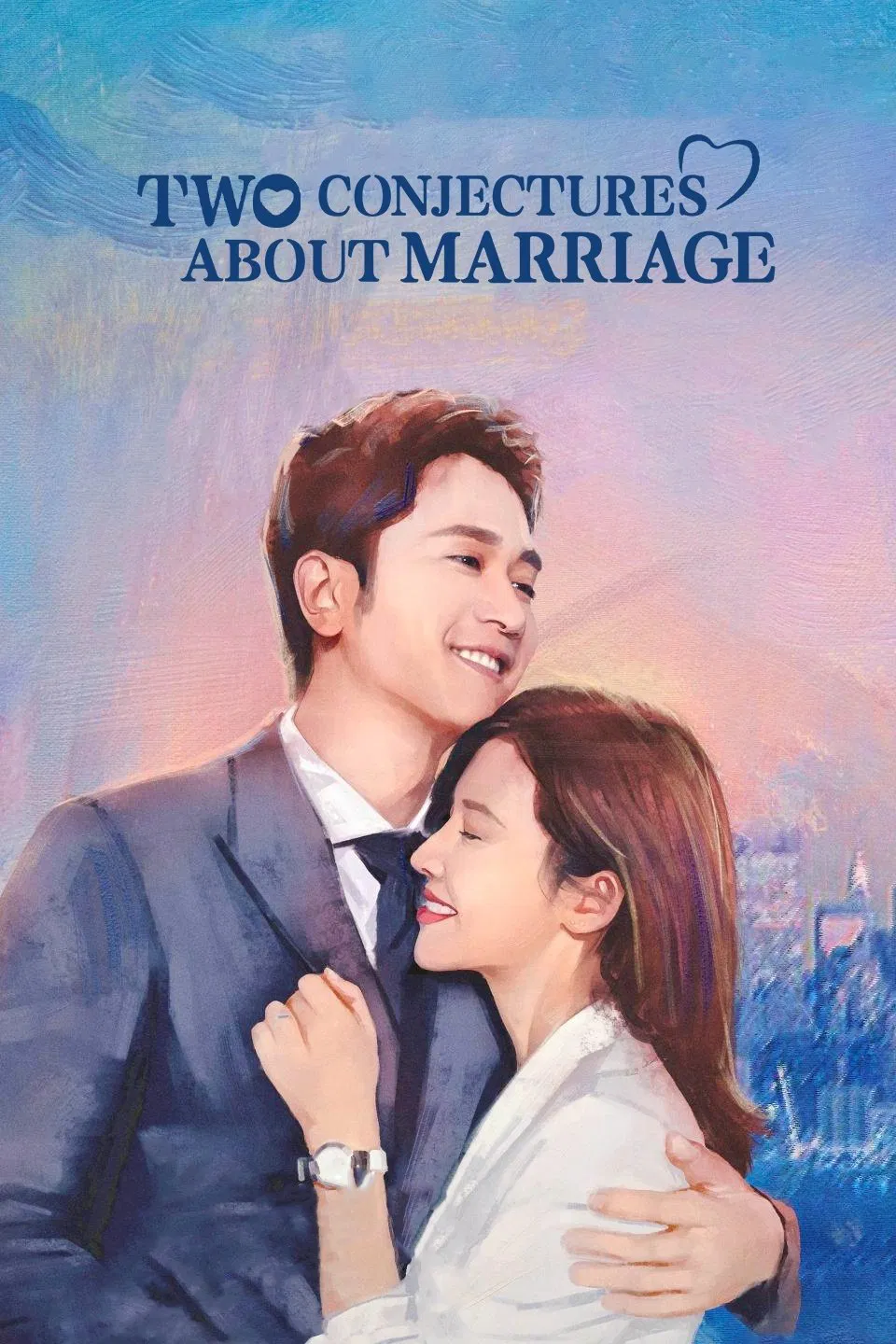 Poster chính thức của phim Phim Tâm Lý "Ngã Rẽ Hôn Nhân" (Two Conjectures About Marriage - 2022), với sự tham gia của diễn viên Yang Zishan và Bành Quán Anh.