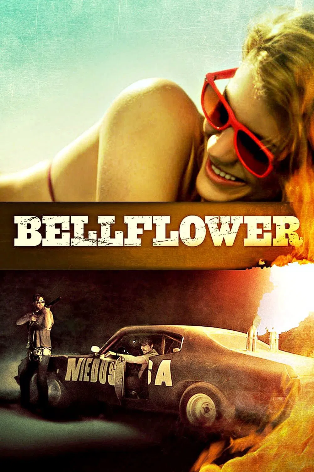Poster chính thức của phim Phim Hành Động, Phim Tâm Lý "Ngã Rẽ Kỳ Quặc" (Bellflower - 2011), với sự tham gia của diễn viên Rebekah Brandes và Vincent Grashaw.
