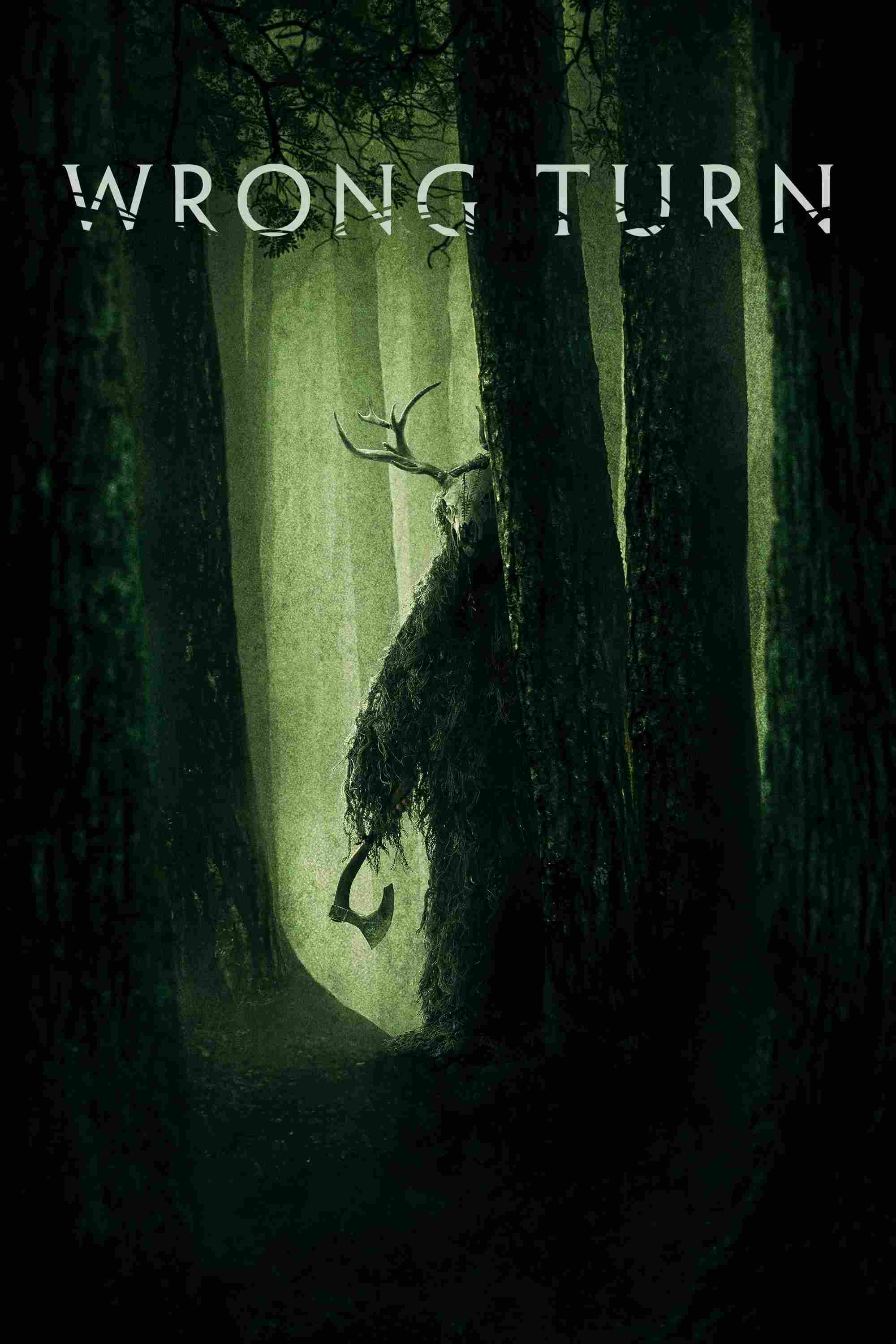 Poster chính thức của phim Phim Kinh Dị, Phim Giật Gân "Ngã Rẽ Tử Thần: Tộc Săn Người" (Wrong Turn - 2021), với sự tham gia của diễn viên Charlotte Vega và Adain Bradley.