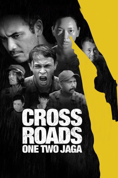 Poster chính thức của phim Phim Hình Sự, Phim Tâm Lý "Ngã Tư Đường" (Crossroads: One Two Jaga - 2018), với sự tham gia của diễn viên Zahiril Adzim và Ario Bayu.