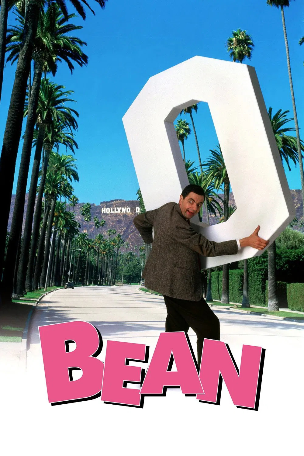 Poster chính thức của phim Phim Gia Đình, Phim Phiêu Lưu "Ngài Bean" (Bean - 1997), với sự tham gia của diễn viên Rowan Atkinson và Peter MacNicol.