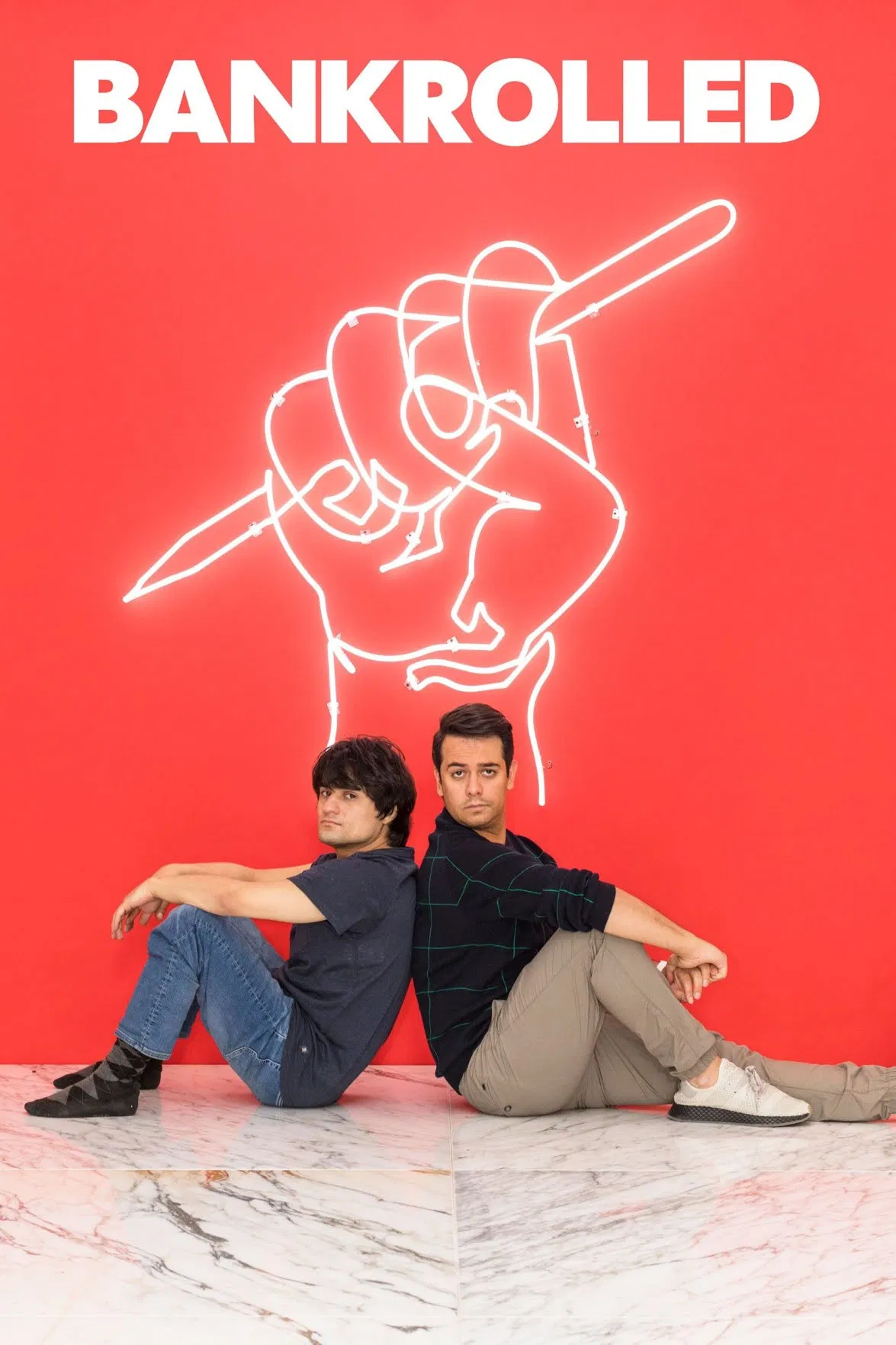Poster chính thức của phim Phim Hài "Ngập Vốn" (Bankrolled - 2021), với sự tham gia của diễn viên Ricardo Polanco và Aldo Escalante.