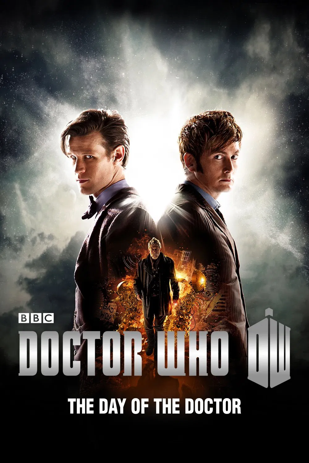 Poster chính thức của phim Phim Viễn Tưởng, Phim Phiêu Lưu "Ngày Của Bác Sĩ" (Doctor Who: The Day of the Doctor - 2013), với sự tham gia của diễn viên Matt Smith và David Tennant.