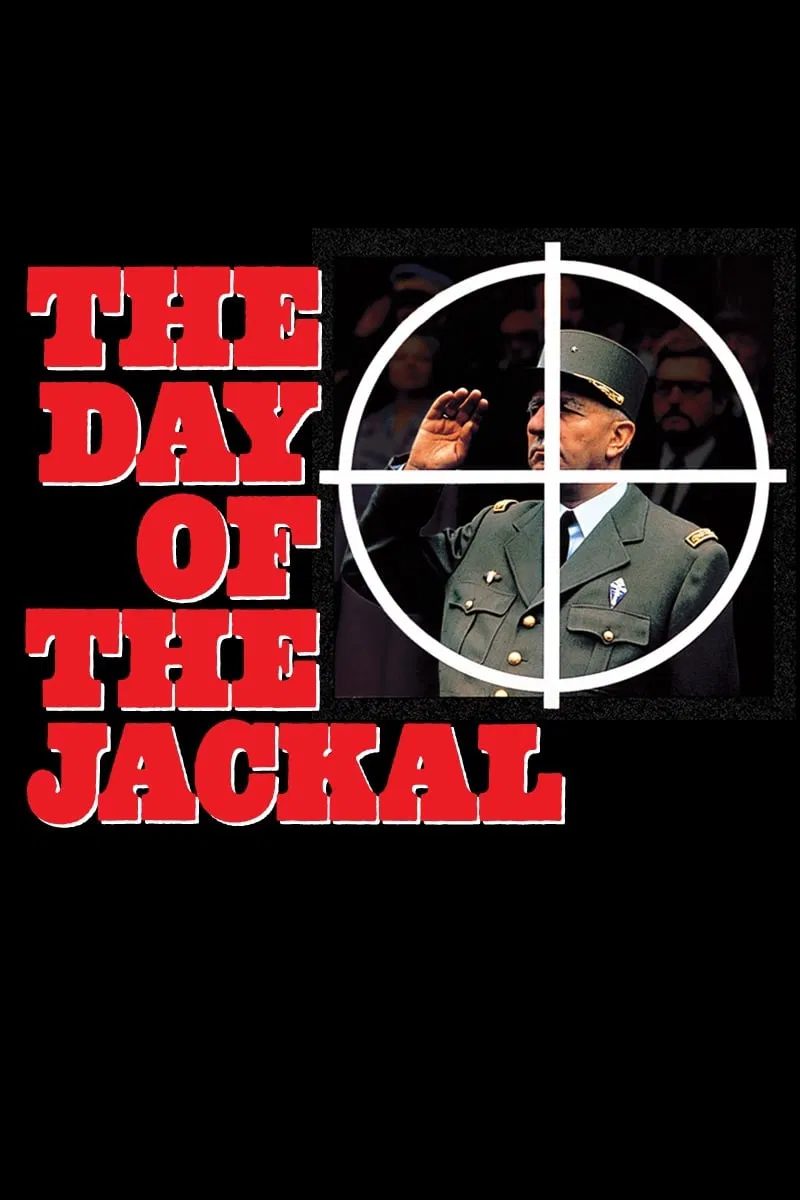 Poster chính thức của phim Phim Hành Động, Phim Giật Gân "Ngày Của Chó Rừng" (The Day of the Jackal - 1973), với sự tham gia của diễn viên Edward Fox và Terence Alexander.