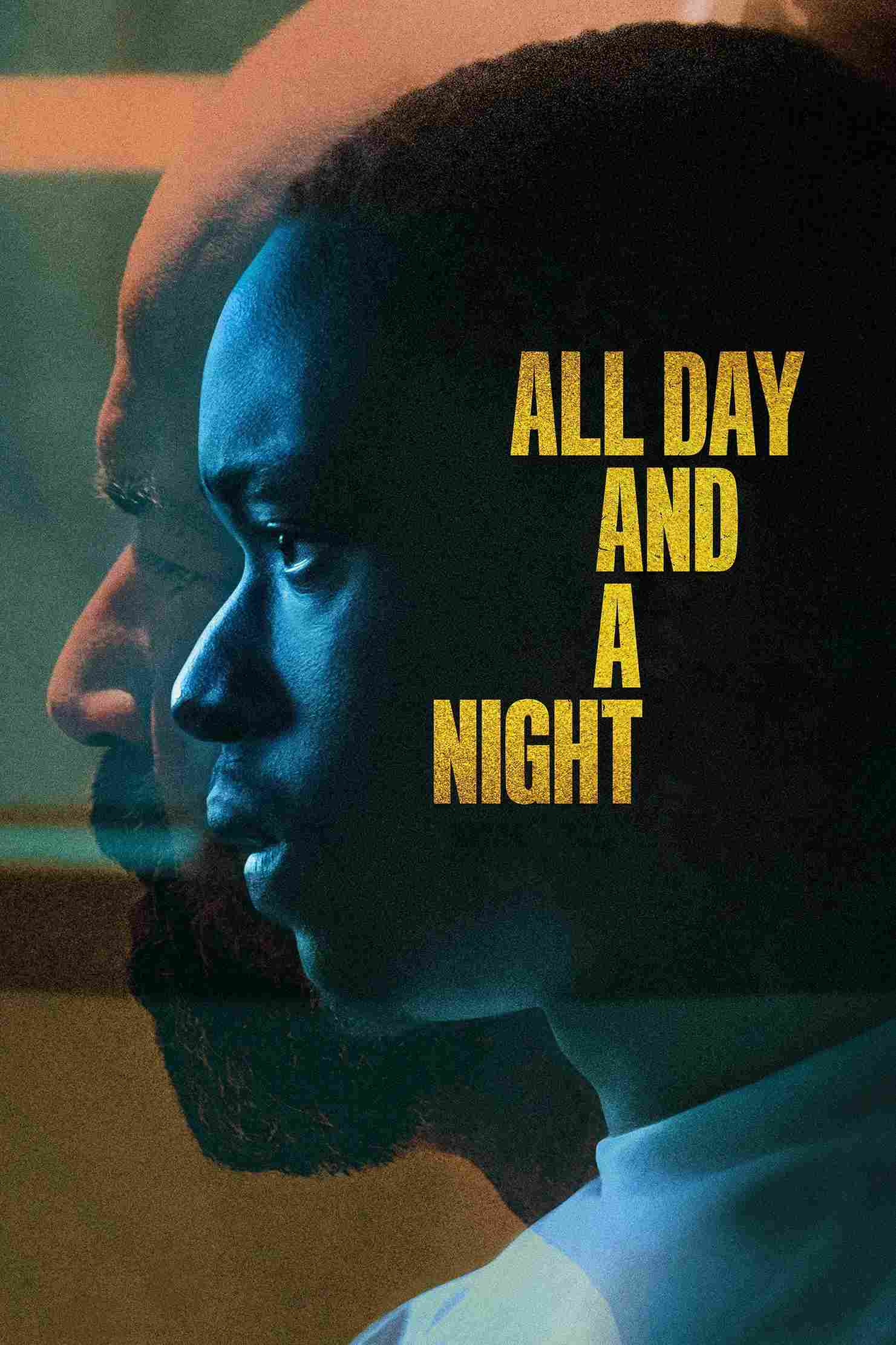 Poster chính thức của phim Phim Tâm Lý "Ngày Dài Và Một đêm" (All Day and a Night - 2020), với sự tham gia của diễn viên Ashton Sanders và Jeffrey Wright.