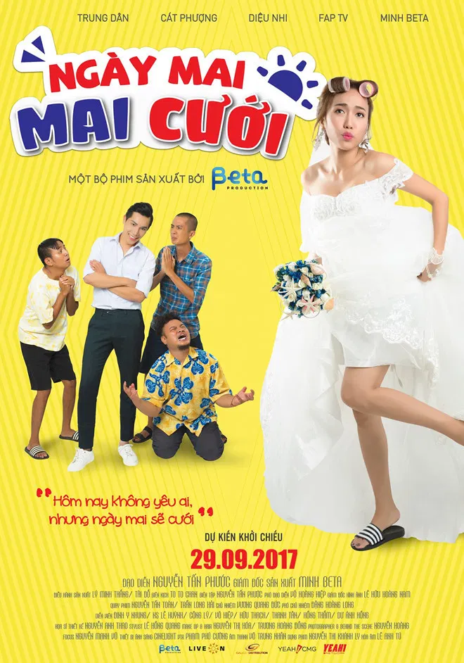 Poster chính thức của phim Phim Gia Đình, Phim Hài "Ngày Mai Mai Cưới" (Get Married - 2017), với sự tham gia của diễn viên Diệu Nhi.