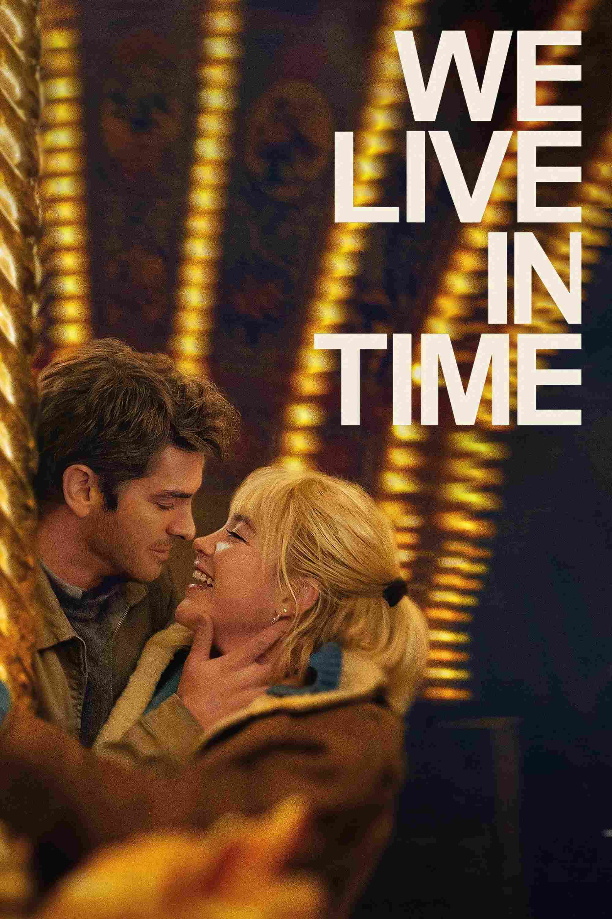 Poster chính thức của phim Phim Tình Cảm, Phim Tâm Lý "Ngày Ta Đã Yêu" (We Live in Time - 2024), với sự tham gia của diễn viên Andrew Garfield và Florence Pugh.