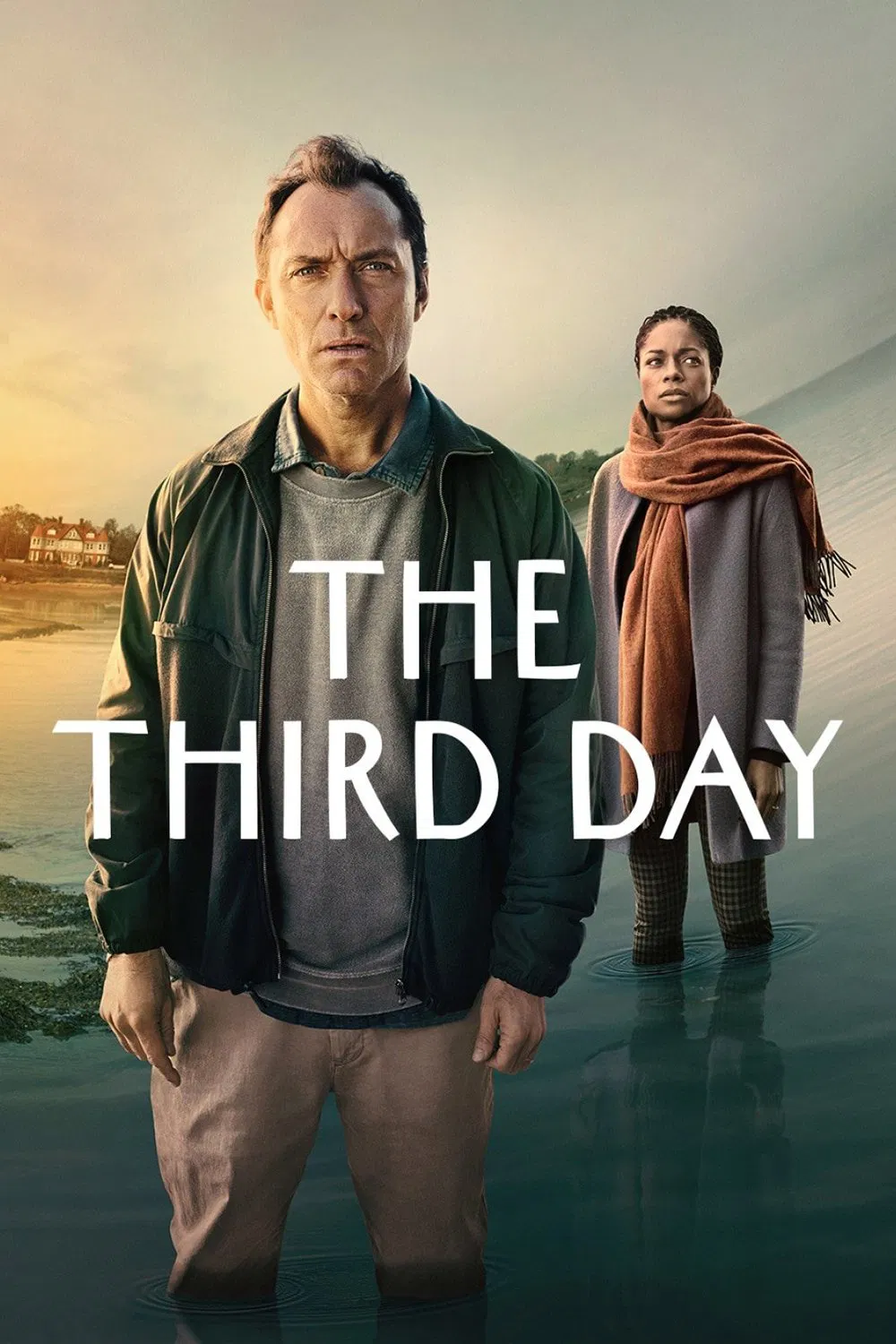 Poster chính thức của phim Phim Bí Ẩn, Phim Tâm Lý "Ngày Thứ Ba" (The Third Day - 2020), với sự tham gia của diễn viên Jude Law và Katherine Waterston.