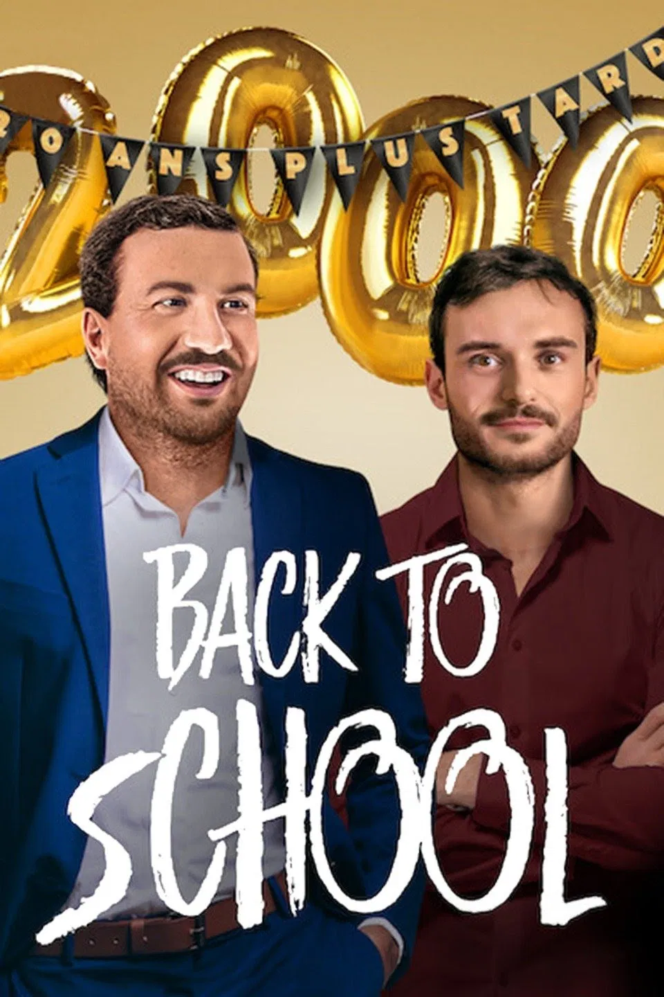 Poster chính thức của phim Phim Hài "Ngày Tựu Trường" (Back to School - 2019), với sự tham gia của diễn viên Caroline Anglade và Laetitia Chambon.