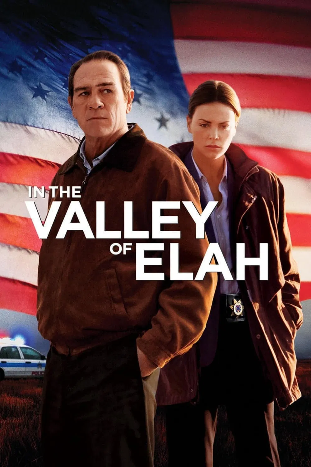Poster chính thức của phim Phim Lịch Sử, Phim Tâm Lý "Ngày Về Sau Cuộc Chiến" (In the Valley of Elah - 2007), với sự tham gia của diễn viên Tommy Lee Jones và Charlize Theron.