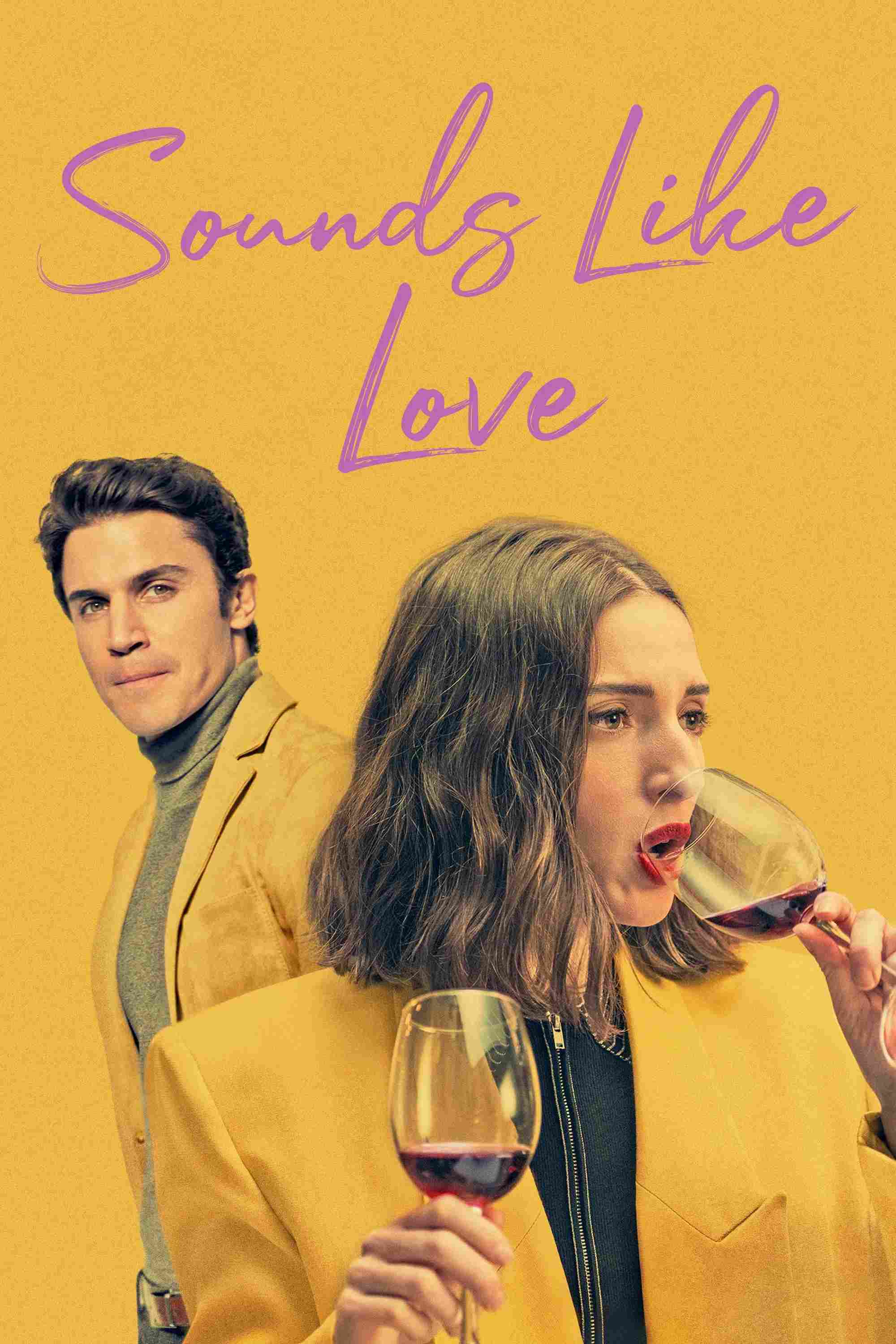 Poster chính thức của phim Phim Hài, Phim Tình Cảm "Nghe Như Tiếng Yêu" (Sounds Like Love - 2021), với sự tham gia của diễn viên María Valverde và Álex González.