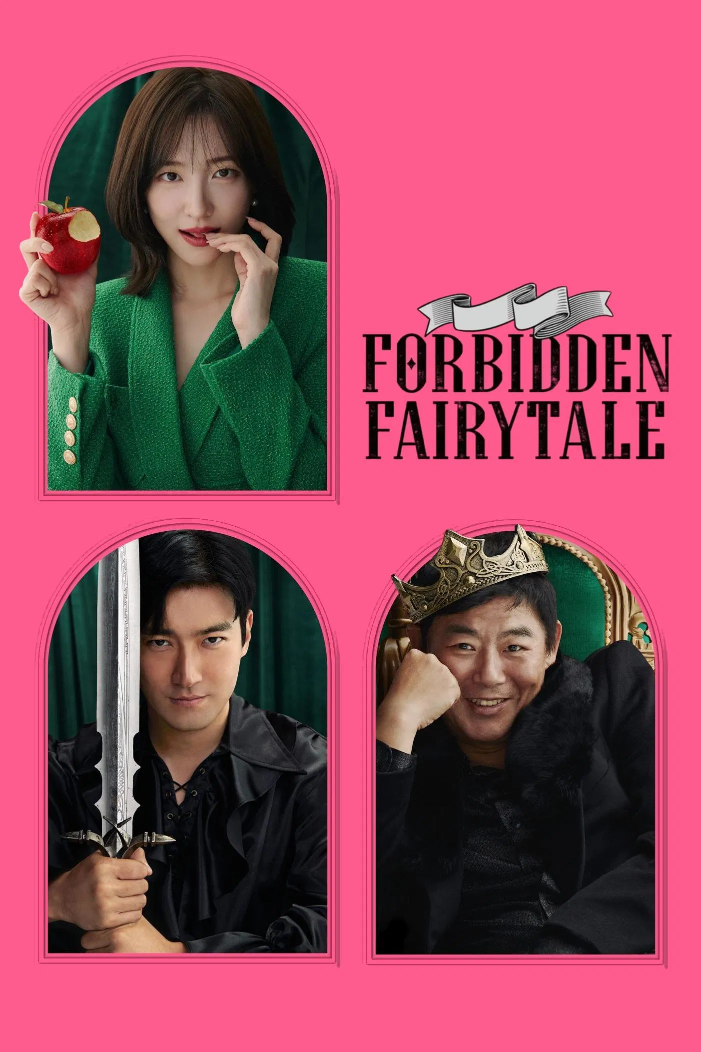 Poster chính thức của phim Phim Hài, Phim Tình Cảm "Nghề Siêu Khó Nói" (Forbidden Fairytale - 2025), với sự tham gia của diễn viên Park Ji-hyun và Choi Si-won.