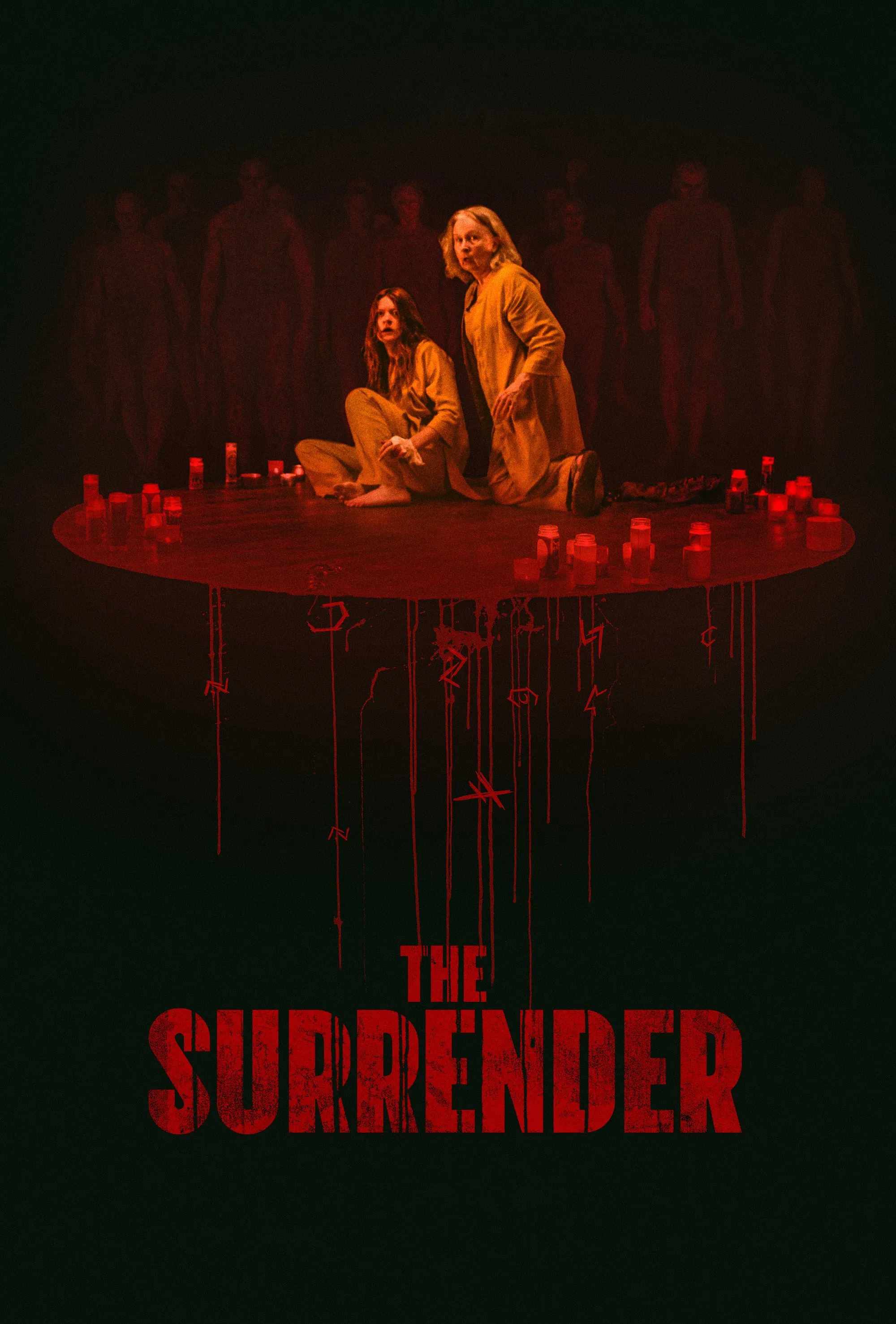 Poster chính thức của phim Phim Tâm Lý, Phim Kinh Dị "Nghi Lễ Đầu Hàng" (The Surrender - 2025), với sự tham gia của diễn viên Kate Burton và Colby Minifie.