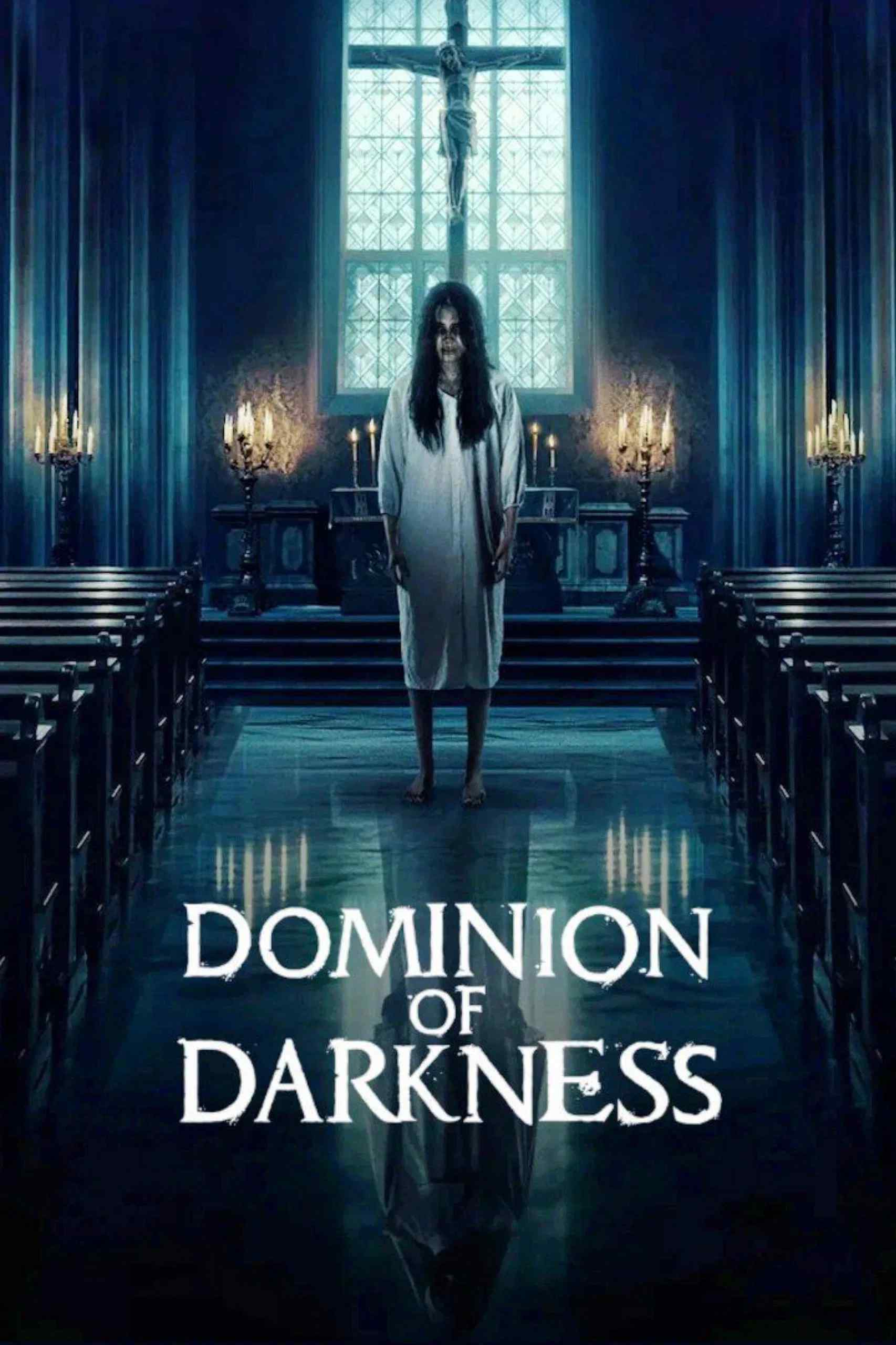 Poster chính thức của phim Phim Kinh Dị, Phim Giật Gân "Nghi Lễ Trục Quỷ" (Dominion of Darkness - 2024), với sự tham gia của diễn viên Jerome Kurnia và Lukman Sardi.