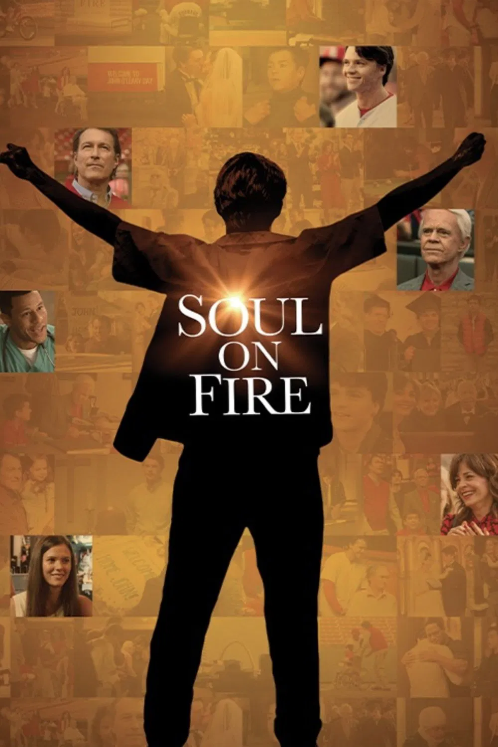 Poster chính thức của phim Phim Tâm Lý "Nghị Lực Cháy Bỏng (Tái Sinh Rực Lửa)" (Soul on Fire - 2025), với sự tham gia của diễn viên Joel Courtney và William H. Macy.