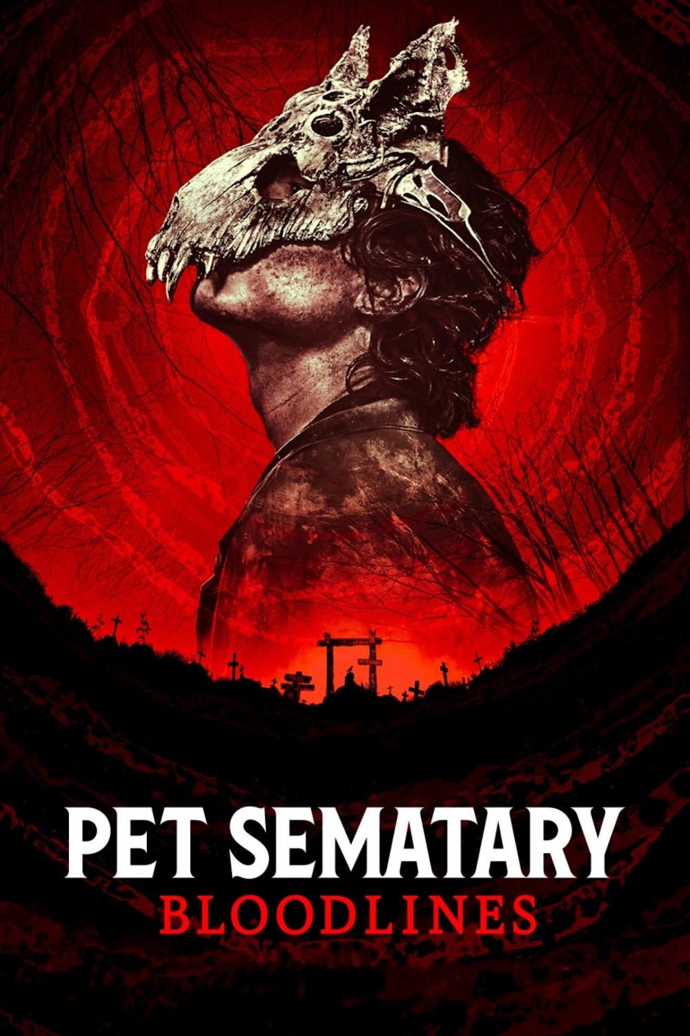 Poster chính thức của phim Phim Kinh Dị "Nghĩa Địa Ma Quái: Huyết Thống" (Pet Sematary: Bloodlines - 2023), với sự tham gia của diễn viên Jackson White và Forrest Goodluck.
