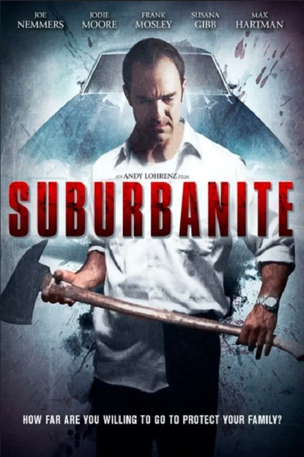 Poster chính thức của phim Phim Giật Gân "Ngoại Thành" (Suburbanite - 2013), với sự tham gia của diễn viên Adam Dietrich và Susana Gibb.