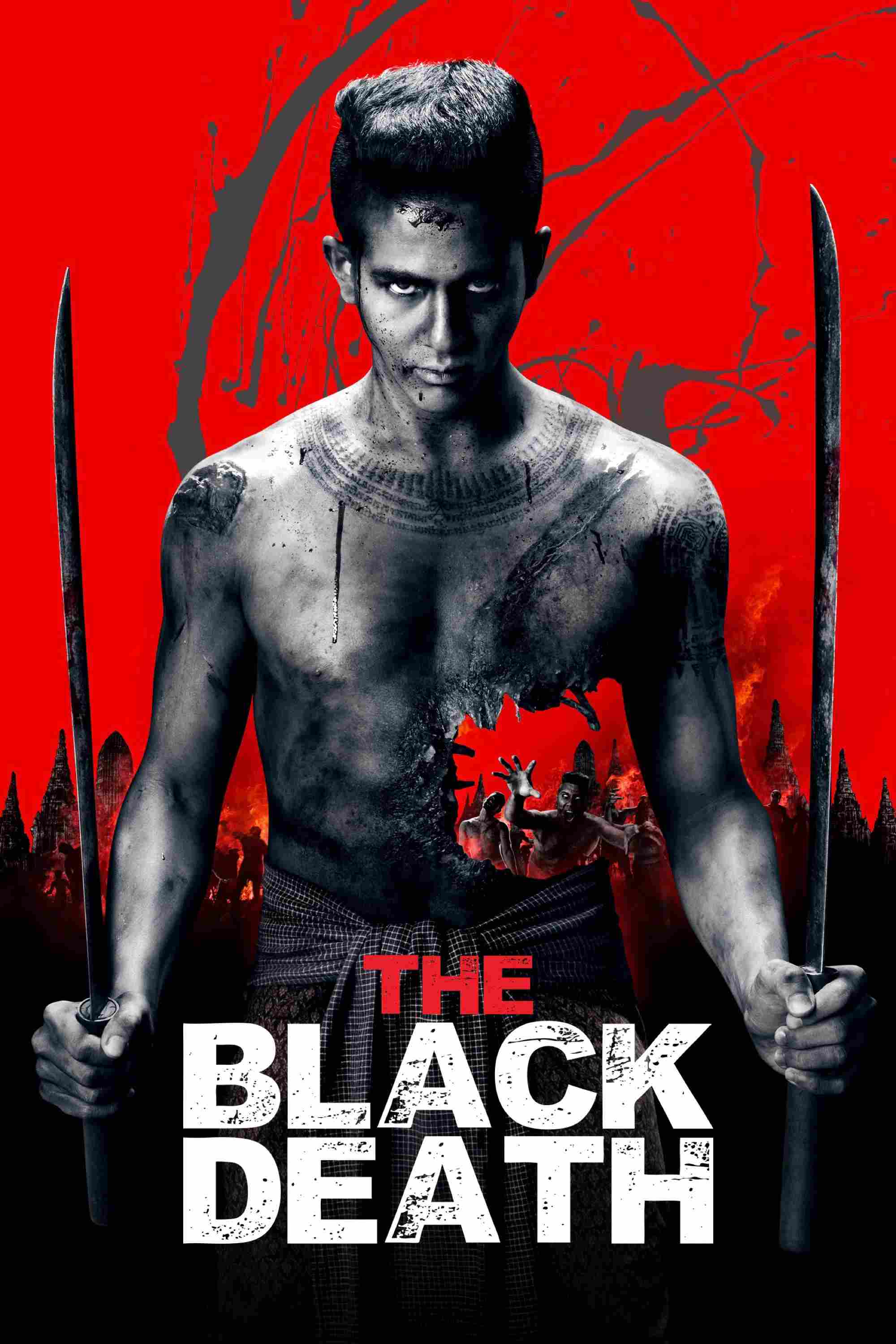 Poster chính thức của phim Phim Hành Động, Phim Giật Gân "Ngôi Làng Ma" (The Black Death - 2015), với sự tham gia của diễn viên Pongsakorn Mettarikanon và Sonya Singha.