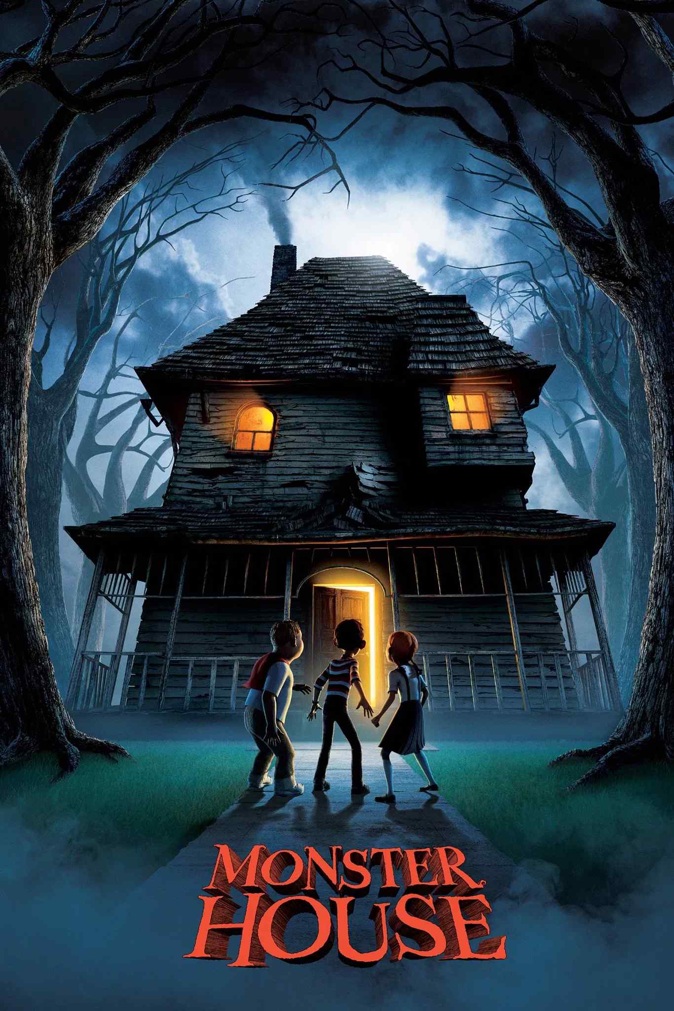 Poster chính thức của phim Phim Hoạt Hình, Phim Hài "Ngôi Nhà Ma Quái" (Monster House - 2006), với sự tham gia của diễn viên Mitchel Musso và Sam Lerner.
