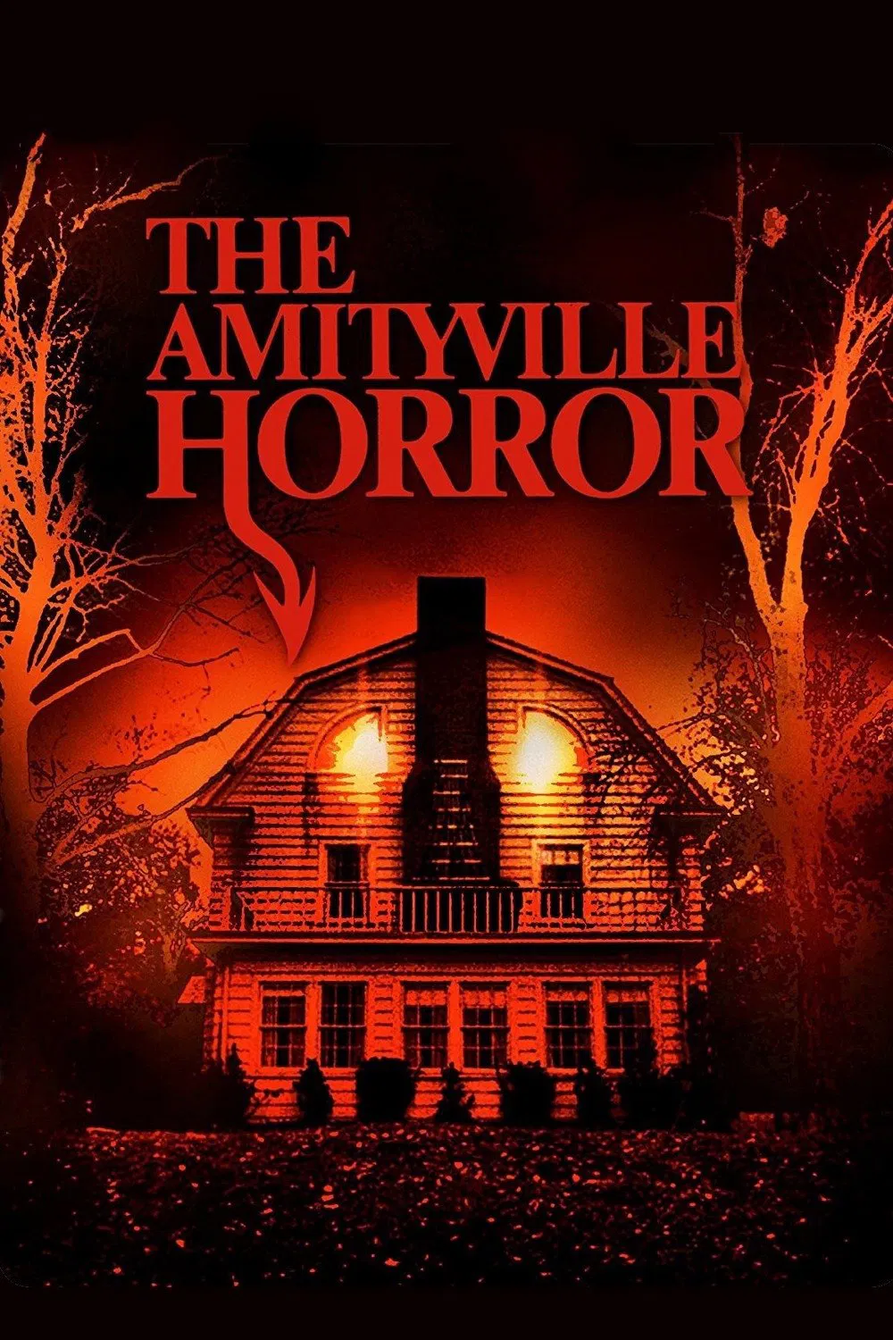 Poster chính thức của phim Phim Kinh Dị "Ngôi Nhà Rùng Rợn (Chuyện Rùng Rợn Ở Amityville)" (The Amityville Horror - 1979), với sự tham gia của diễn viên James Brolin và Margot Kidder.