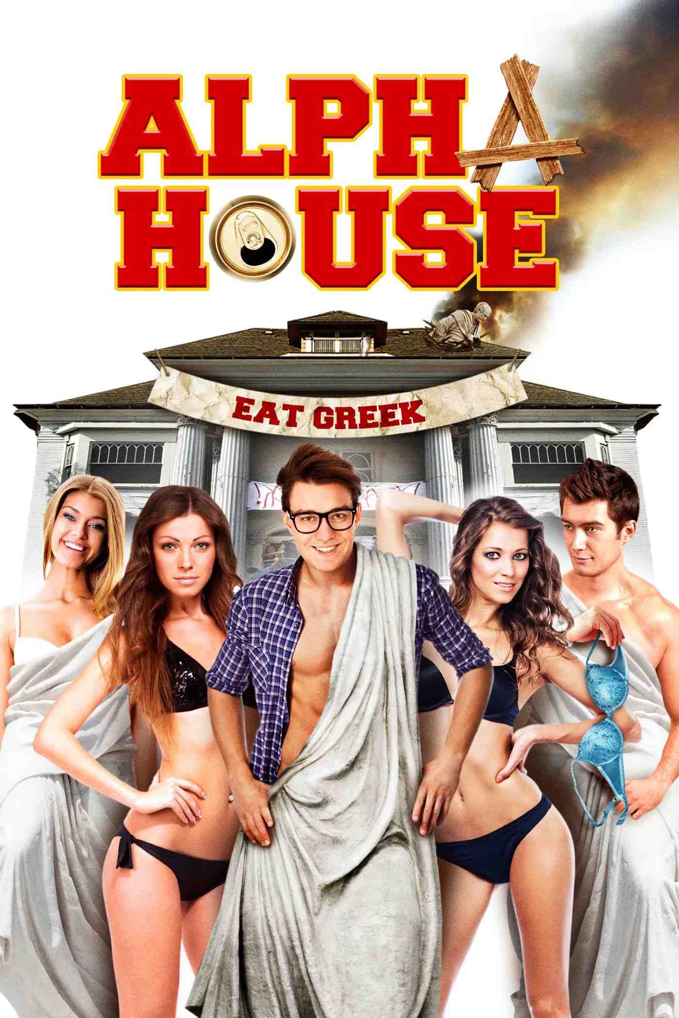 Poster chính thức của phim Phim Hài "Ngôi Nhà Sung Sướng" (Alpha House - 2014), với sự tham gia của diễn viên Julien Ari và Heather Paige Cohn.