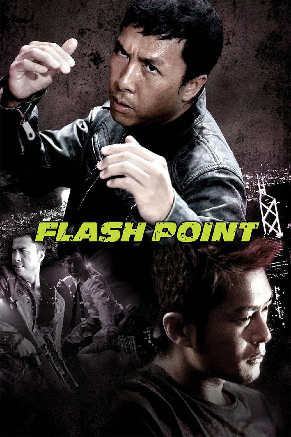 Poster chính thức của phim Phim Hành Động "Ngòi Nổ" (Flash Point - 2007), với sự tham gia của diễn viên Chân Tử Đan và Cổ Thiên Lạc.