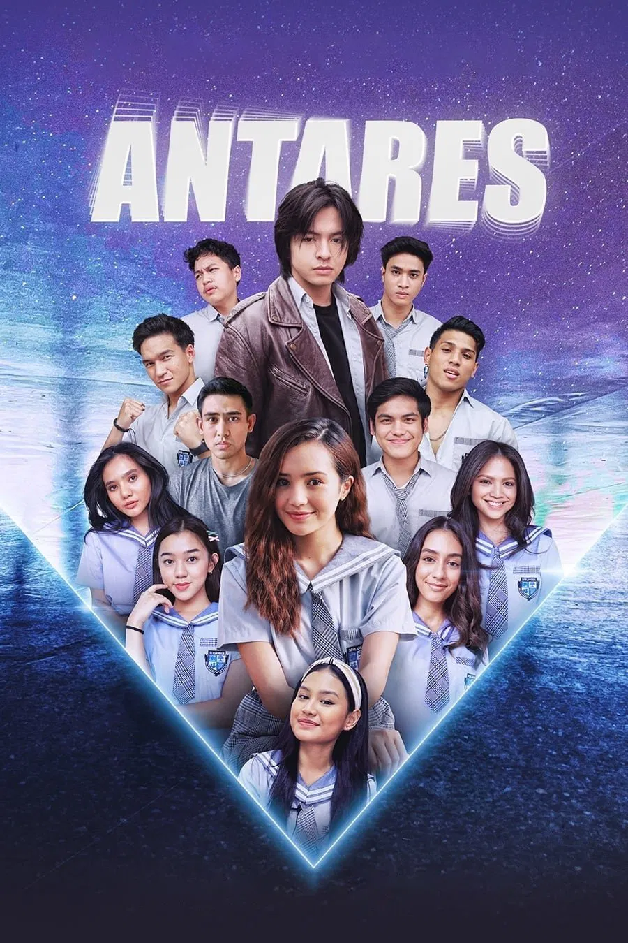 Poster chính thức của phim Phim Tâm Lý "Ngôi Sao Antares" (Antares - 2021), với sự tham gia của diễn viên Angga Yunanda và Beby Tsabina.