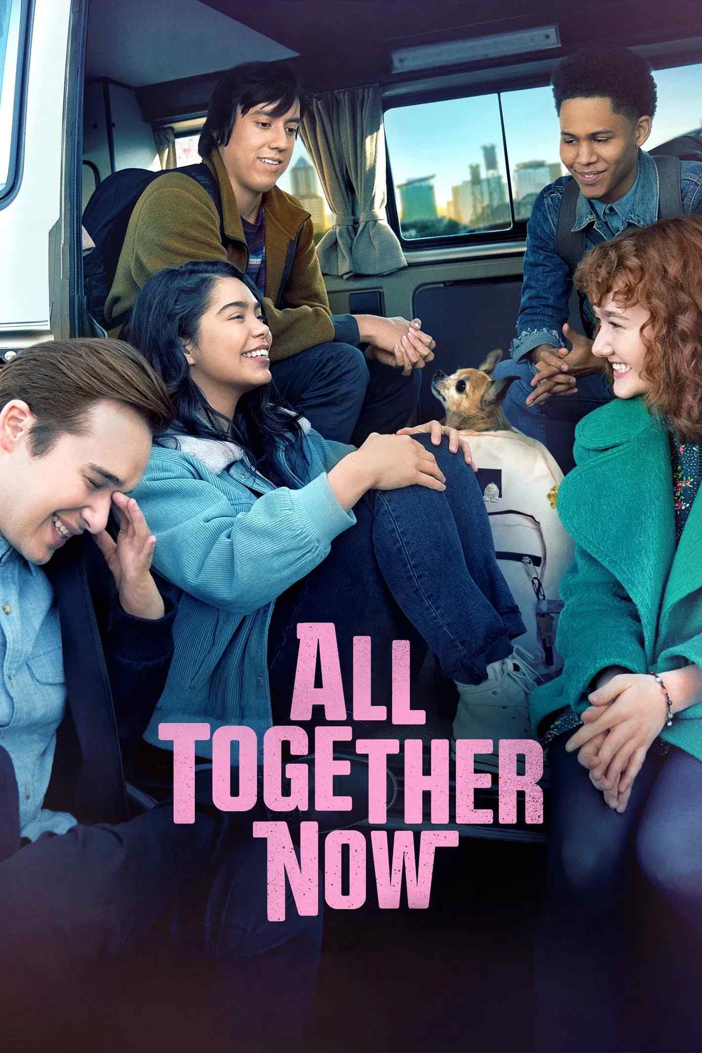 Poster chính thức của phim Phim Tâm Lý "Ngôi Sao Hy Vọng Của Amber" (All Together Now - 2020), với sự tham gia của diễn viên Auliʻi Cravalho và Rhenzy Feliz.