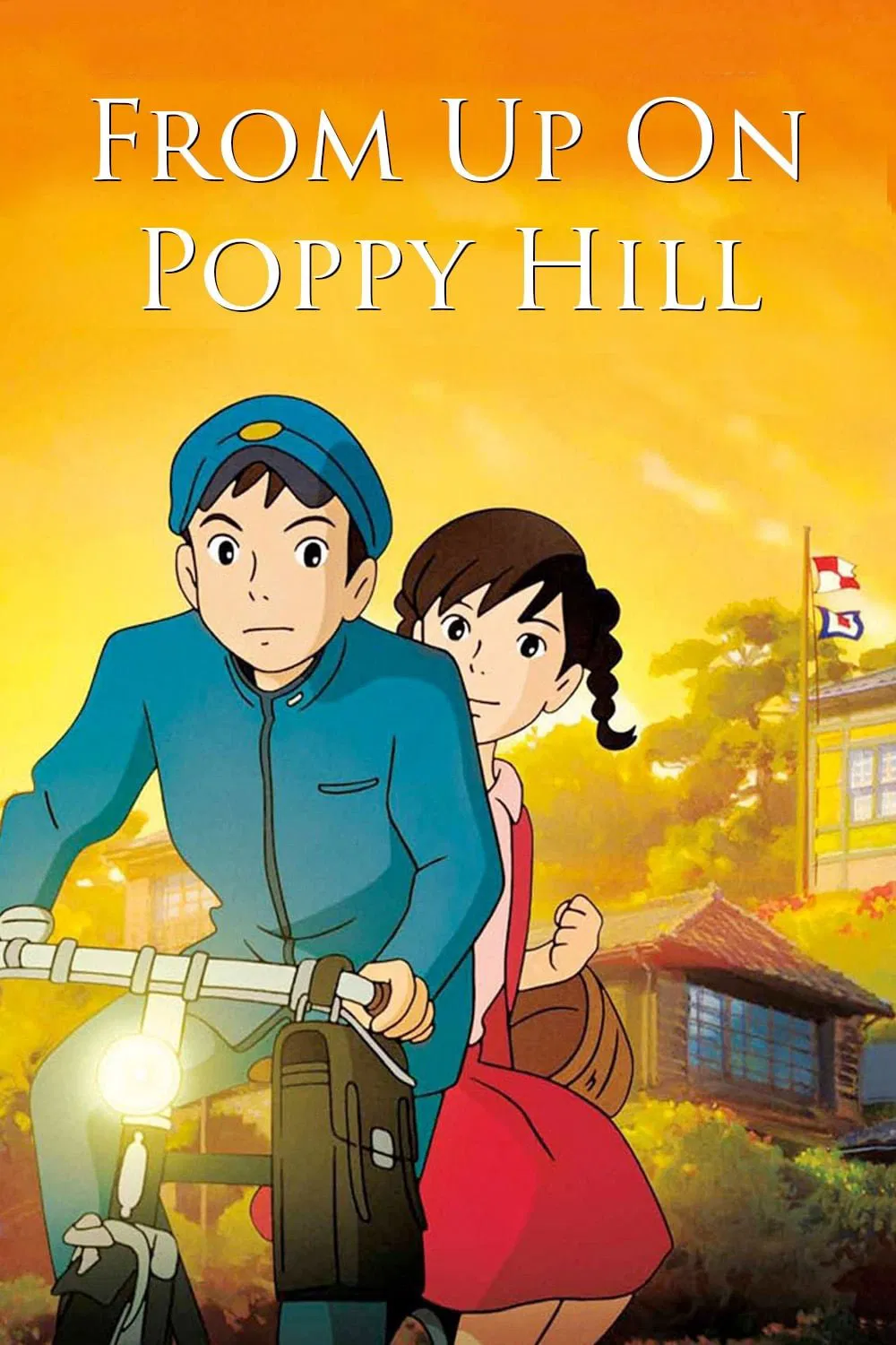 Poster chính thức của phim Phim Hoạt Hình, Phim Tâm Lý "Ngọn Đồi Hoa Hồng Anh" (From Up on Poppy Hill - 2011), với sự tham gia của diễn viên Masami Nagasawa và Junichi Okada.