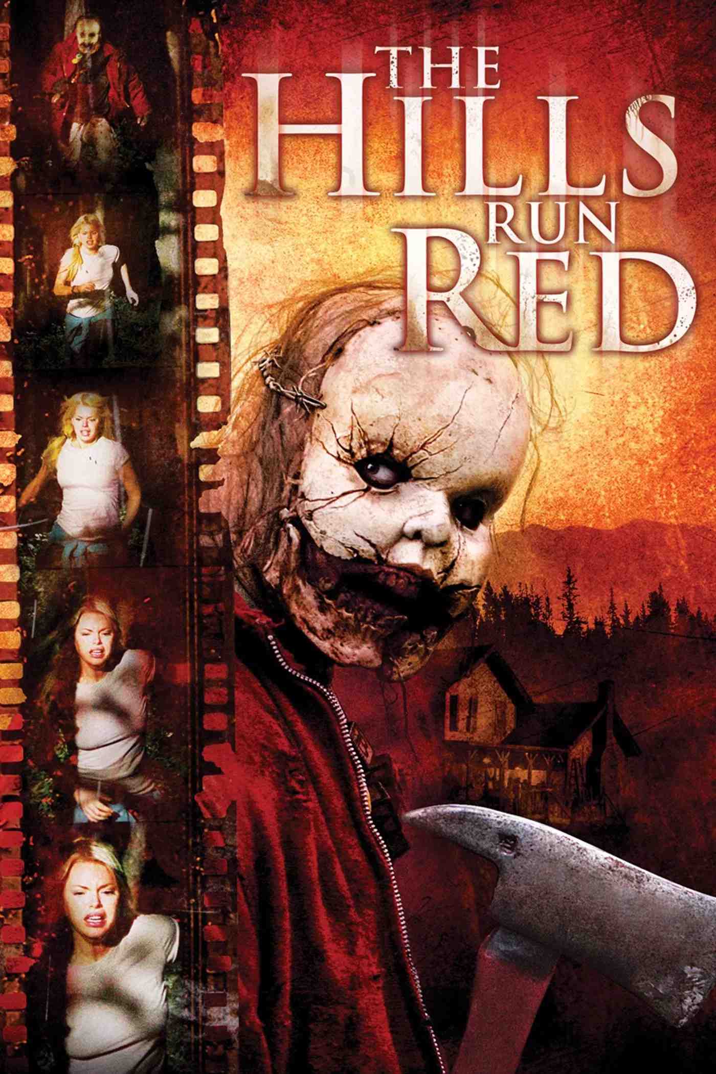 Poster chính thức của phim Phim Kinh Dị, Phim Giật Gân "Ngọn Đồi Máu" (The Hills Run Red - 2009), với sự tham gia của diễn viên Sophie Monk và Tad Hilgenbrink.