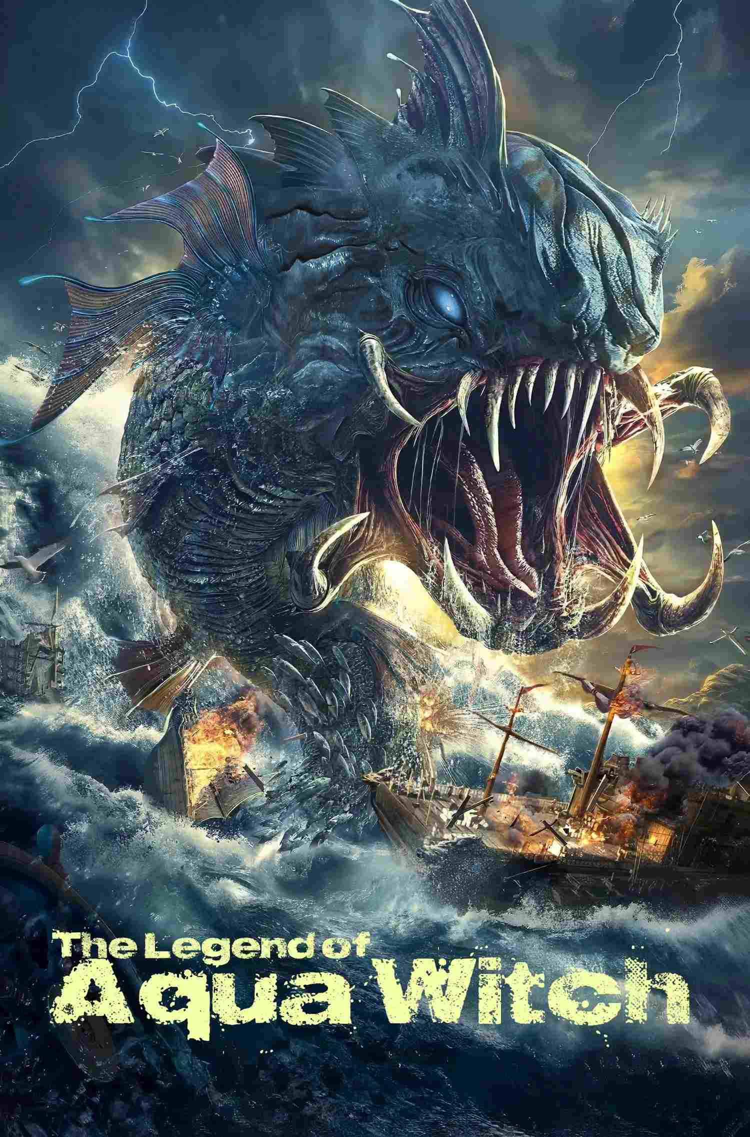 Poster chính thức của phim Phim Hành Động, Phim Giả Tượng "Ngư Yêu" (The Legend Of Aqua Witch - 2022), với sự tham gia của diễn viên Từ Đông Đông và Li Yan.